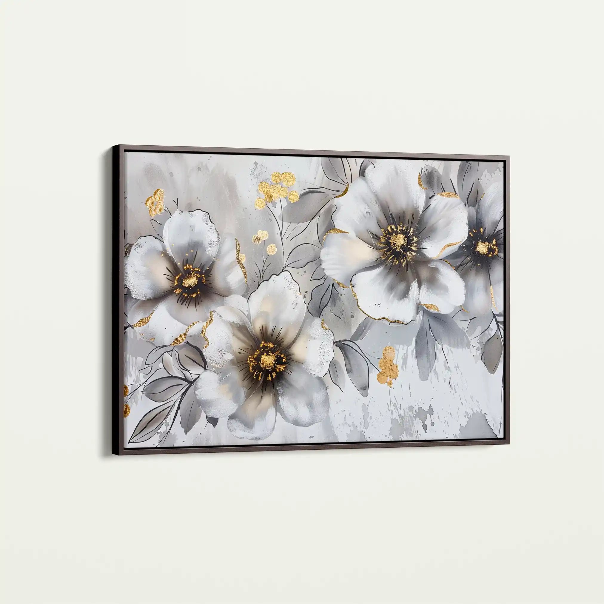 Floral Canvas Wall Art WAD653-F 90 x 60 cm / Stretched on hidden frame