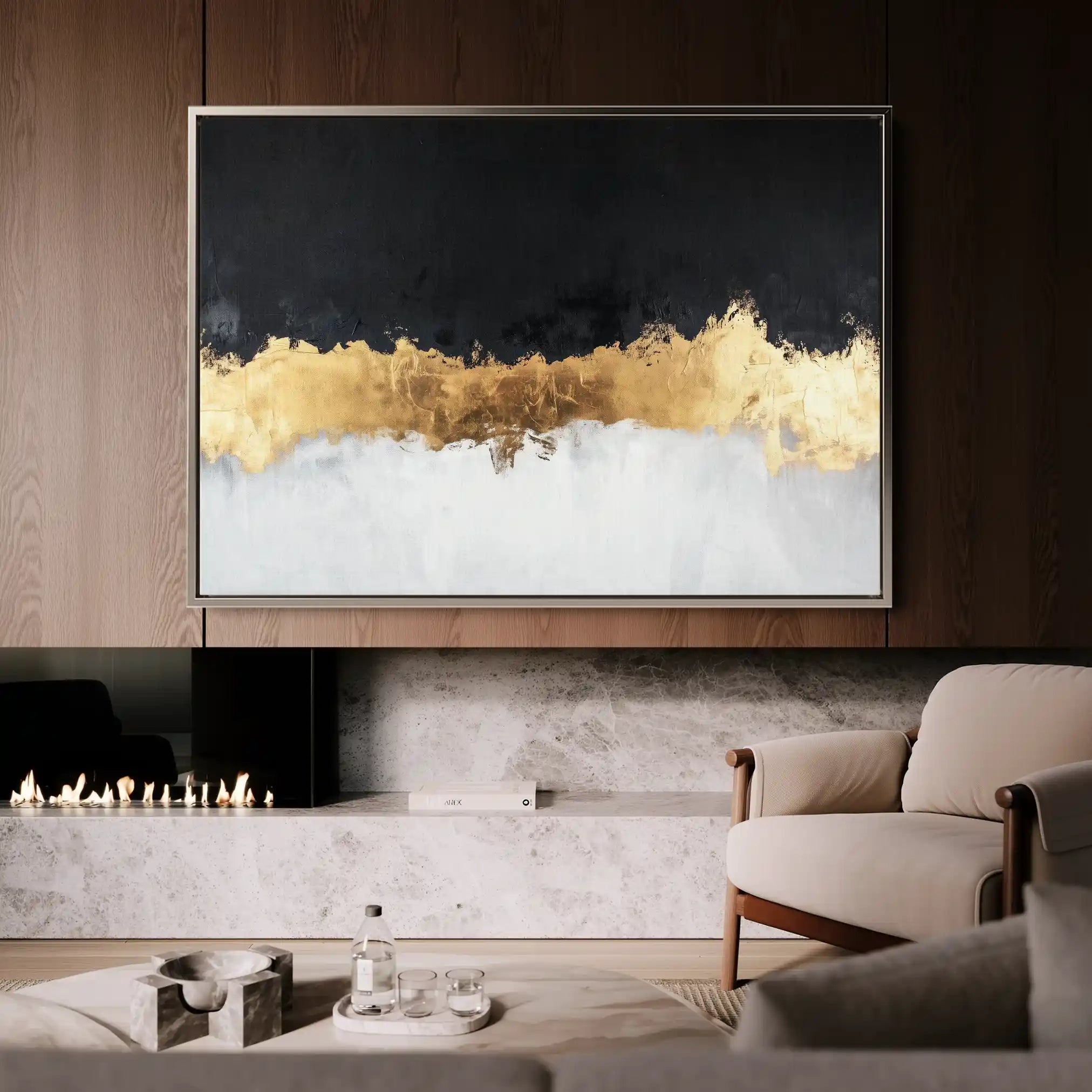 Abstract 654 Canvas Art 60 x 40 cm / Stretched on hidden frame