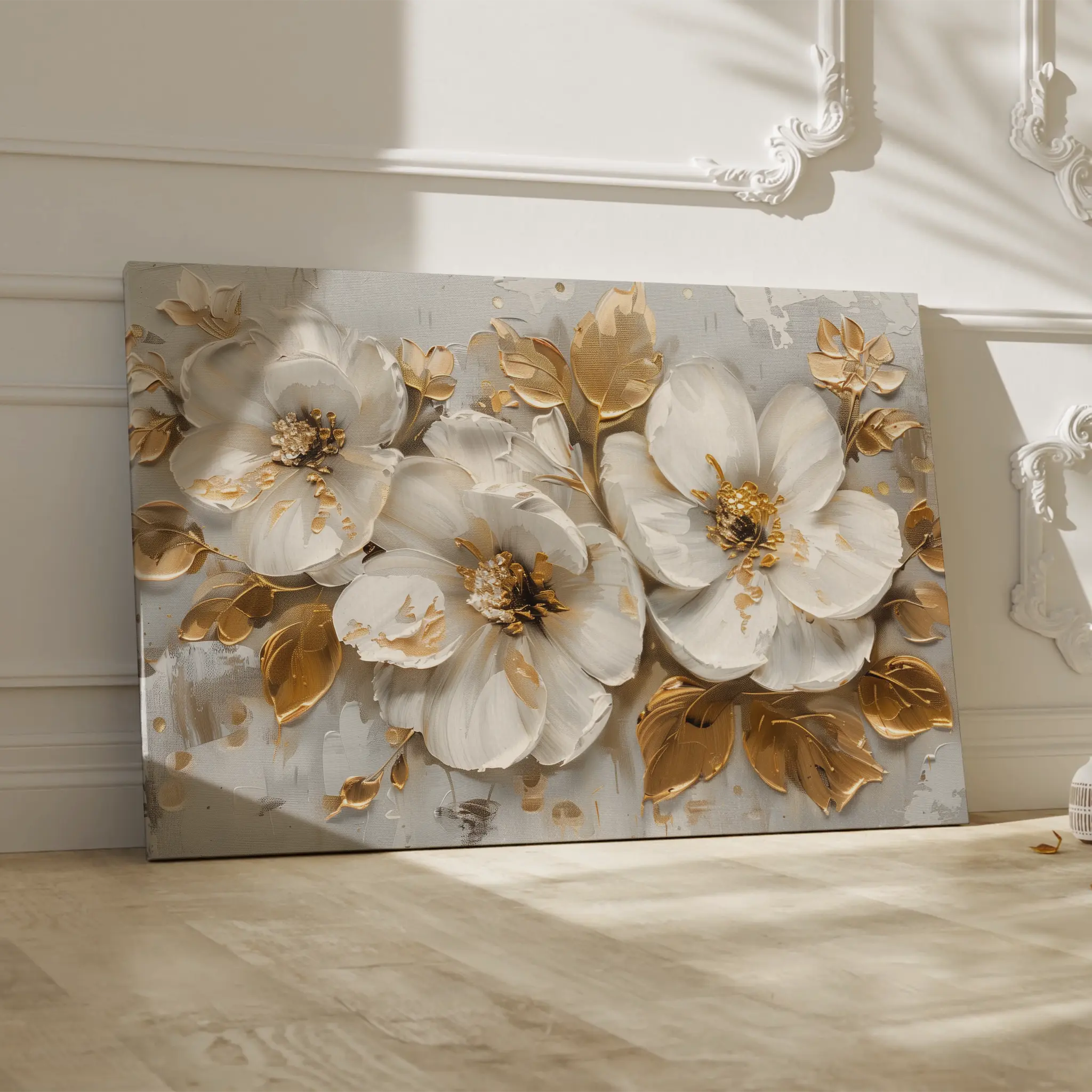 Floral Canvas Wall Art WAD654-F 90 x 60 cm / Stretched on hidden frame