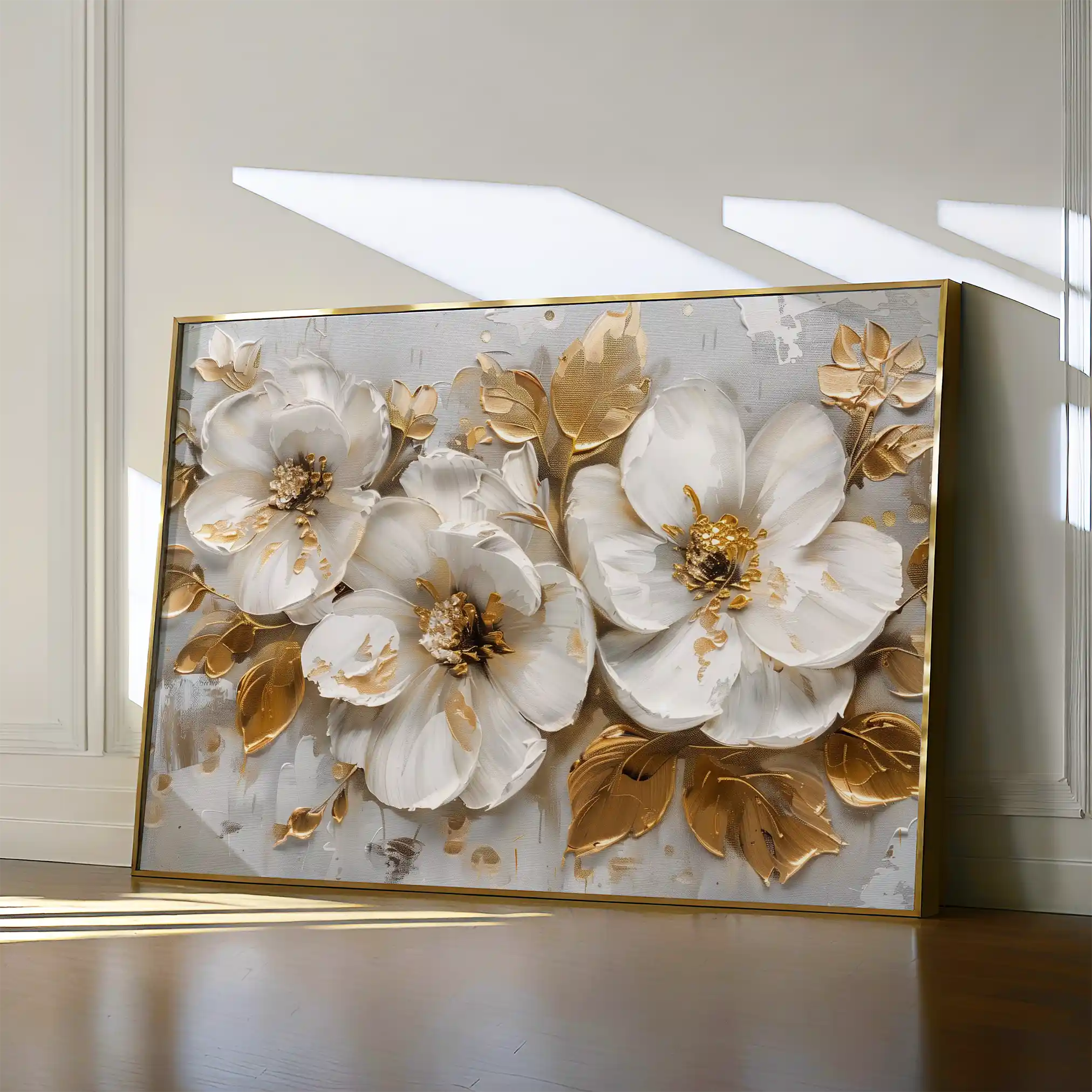Floral Canvas Wall Art WAD654-F 90 x 60 cm / Stretched on hidden frame