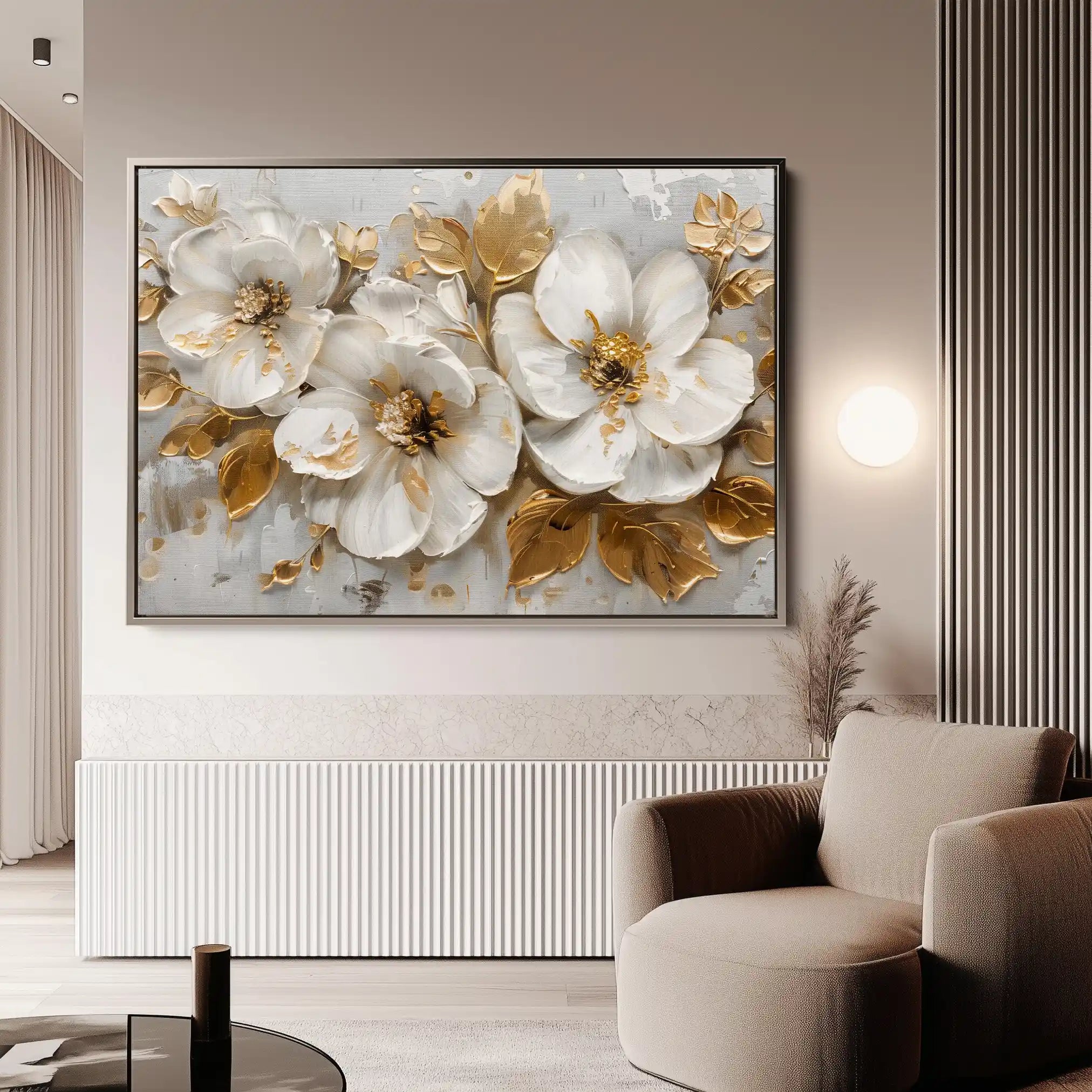 Floral Canvas Wall Art WAD654-F 90 x 60 cm / Stretched on hidden frame