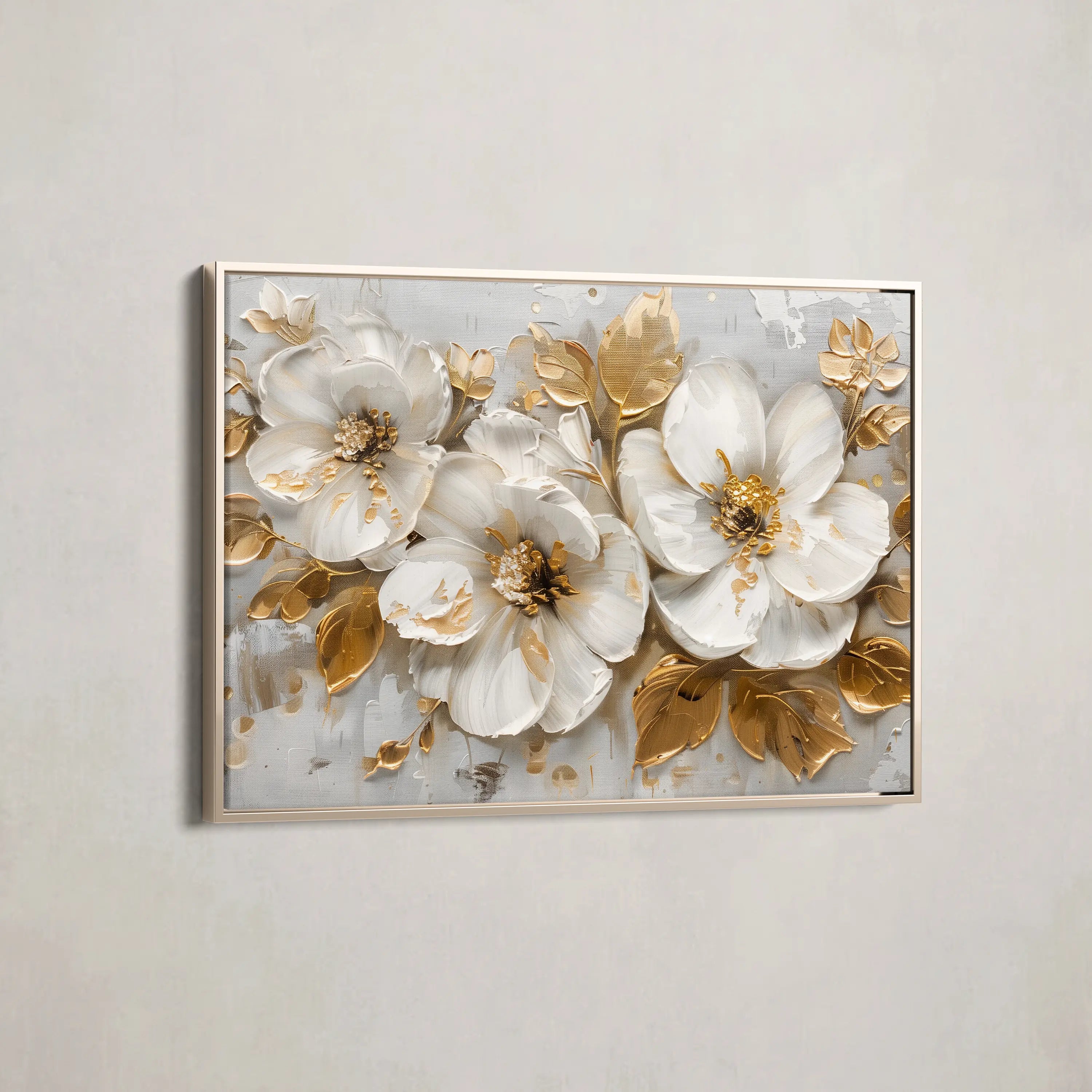 Floral Canvas Wall Art WAD654-F 90 x 60 cm / Stretched on hidden frame