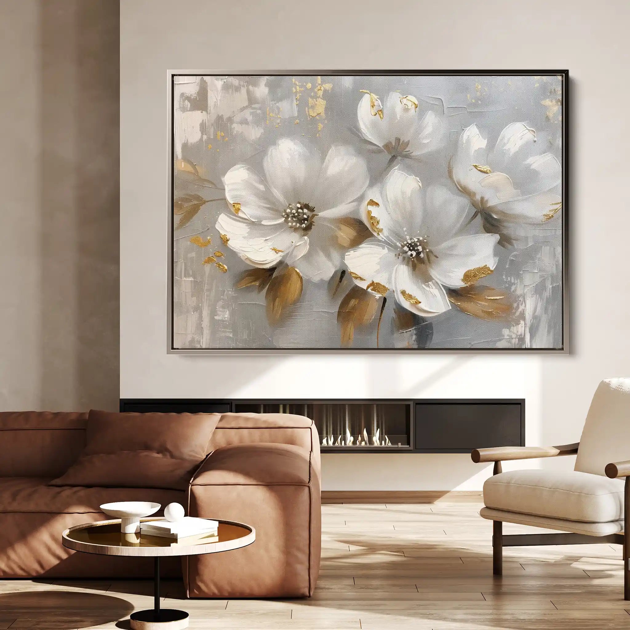 Floral Canvas Wall Art WAD655-F 90 x 60 cm / Stretched on hidden frame