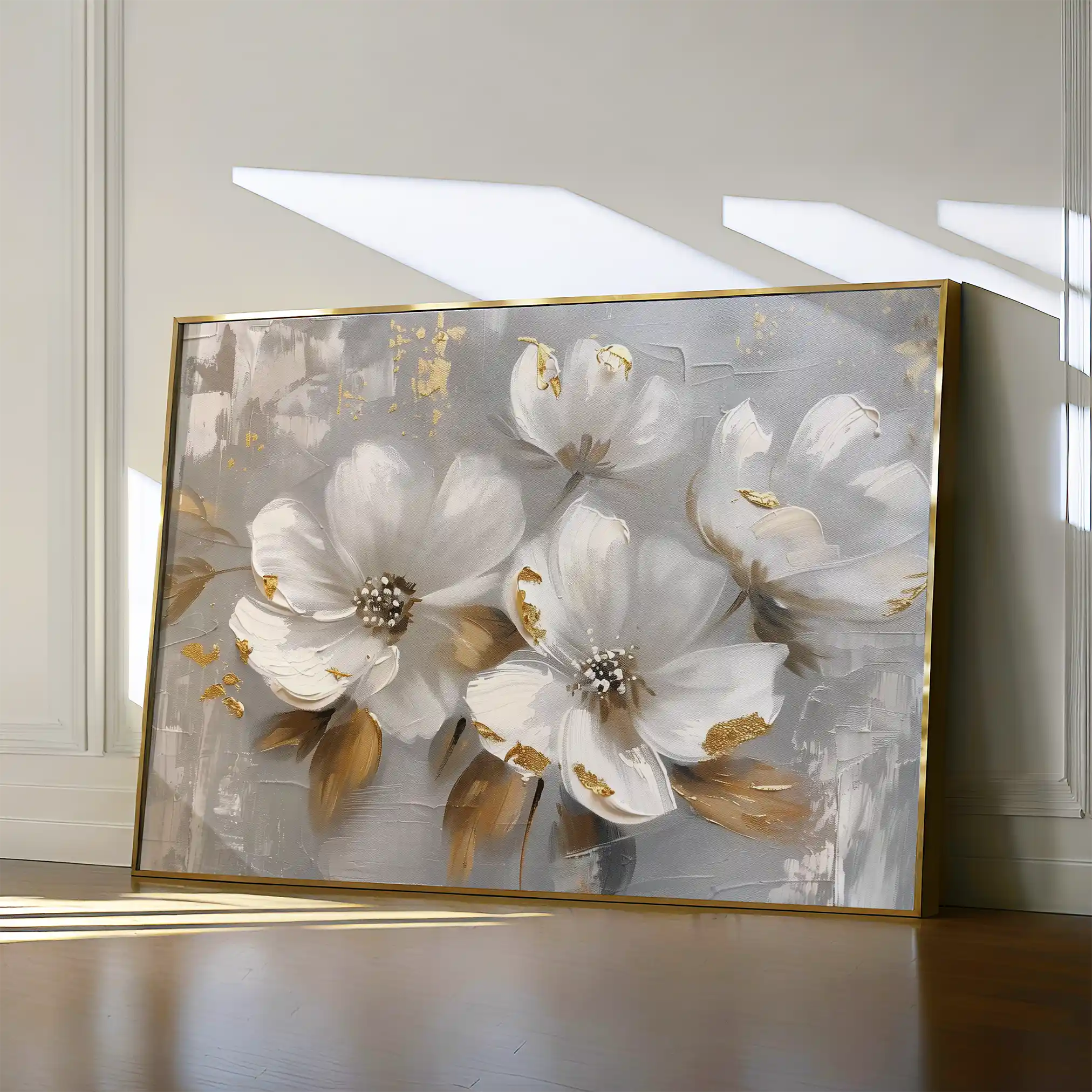 Floral Canvas Wall Art WAD655-F 90 x 60 cm / Stretched on hidden frame
