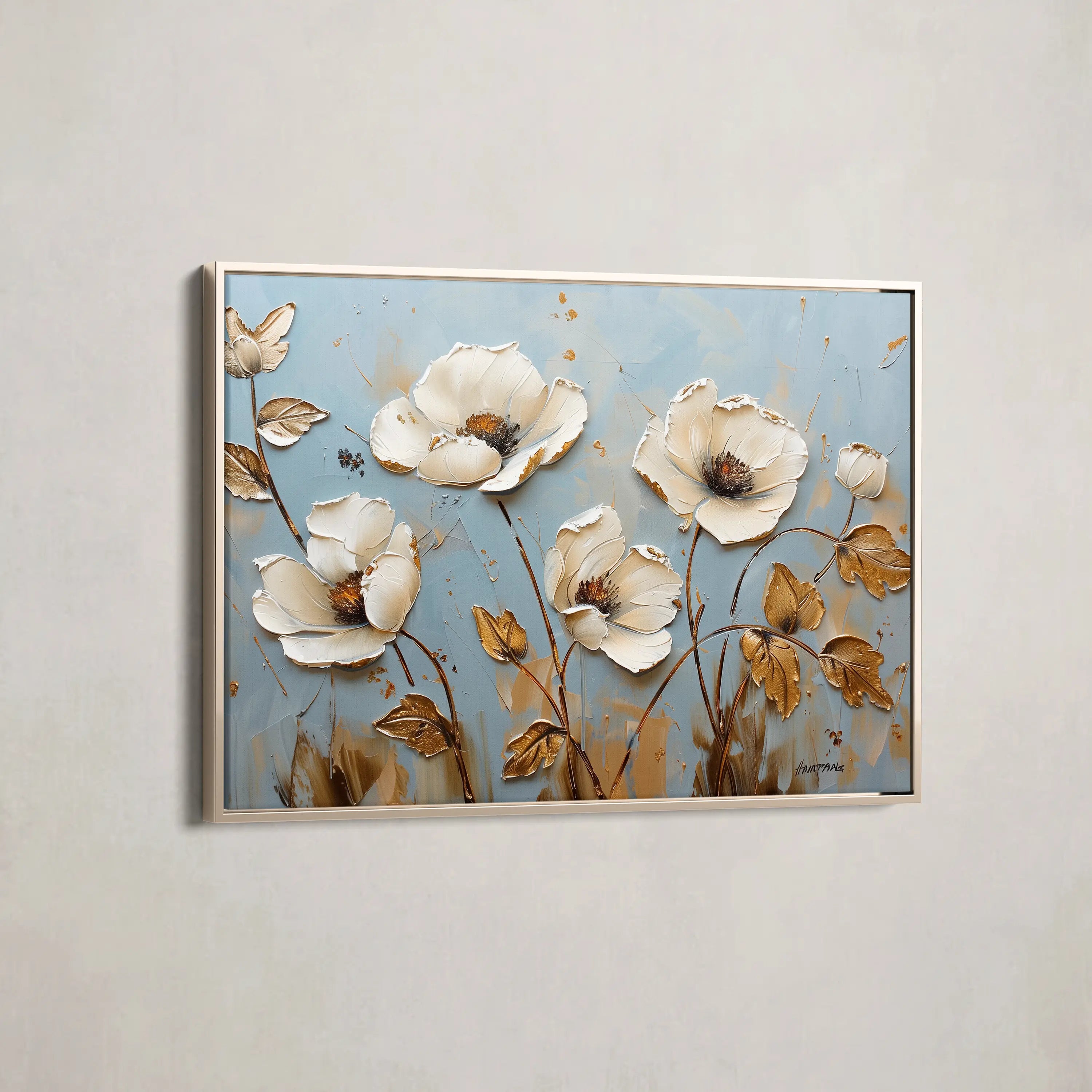 Floral Canvas Wall Art WAD656-F 90 x 60 cm / Stretched on hidden frame