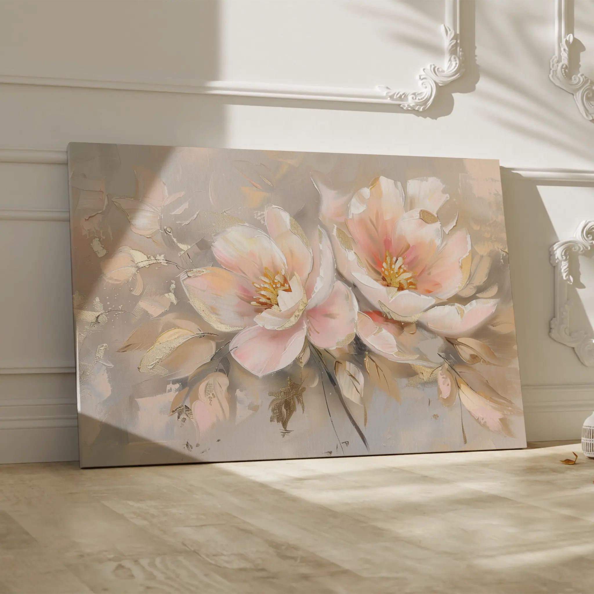 Floral Canvas Wall Art WAD657-F 90 x 60 cm / Stretched on hidden frame