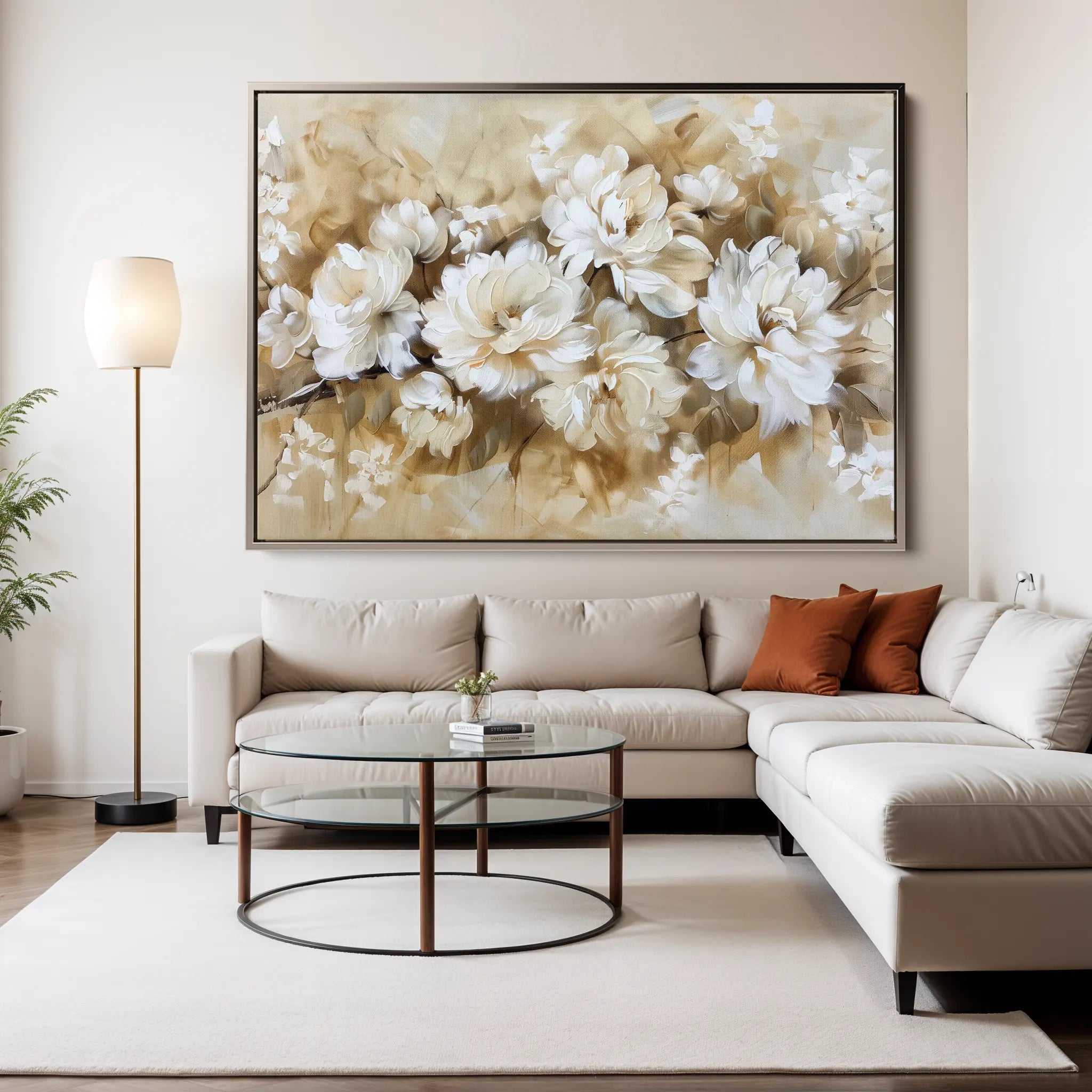 Floral Canvas Wall Art WAD658-F 90 x 60 cm / Stretched on hidden frame