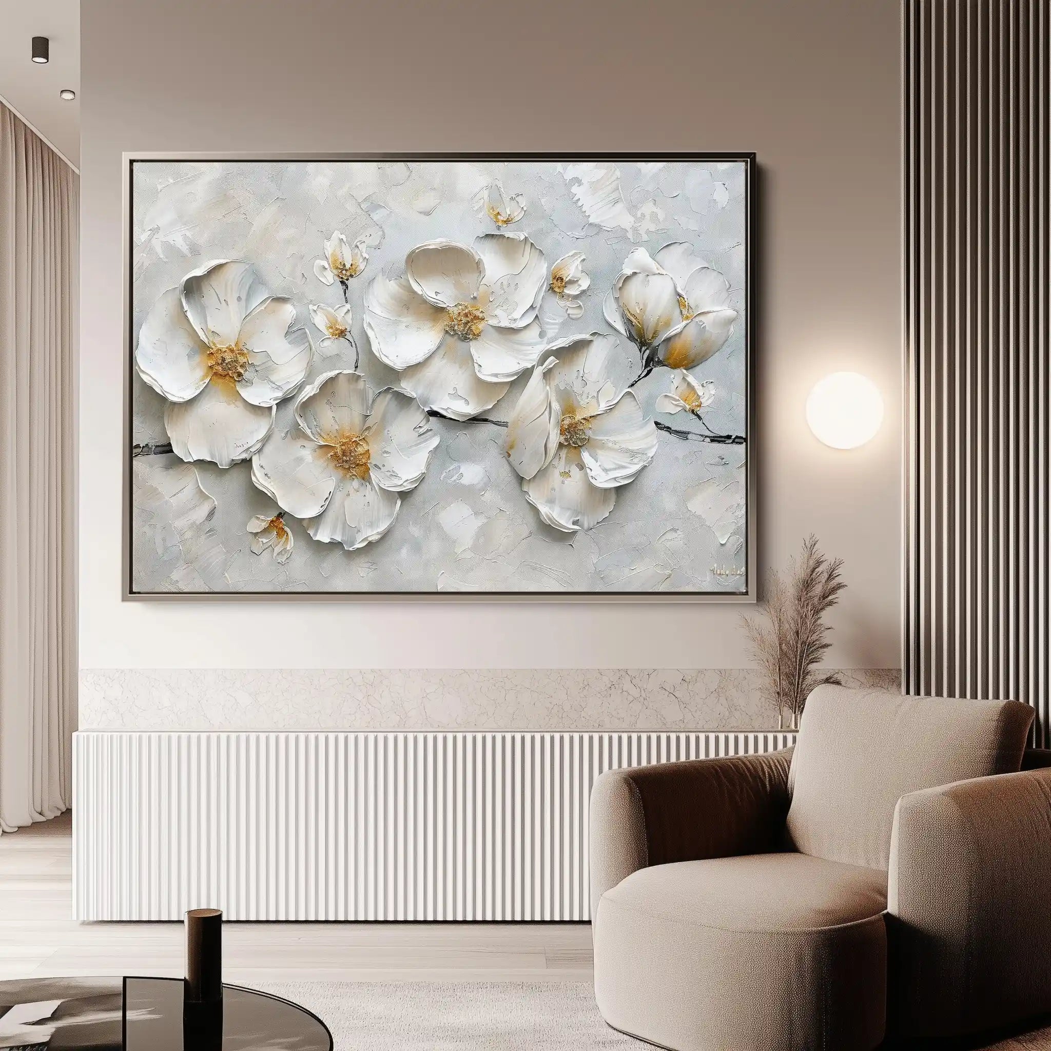 Floral Canvas Wall Art WAD659-F 90 x 60 cm / Stretched on hidden frame