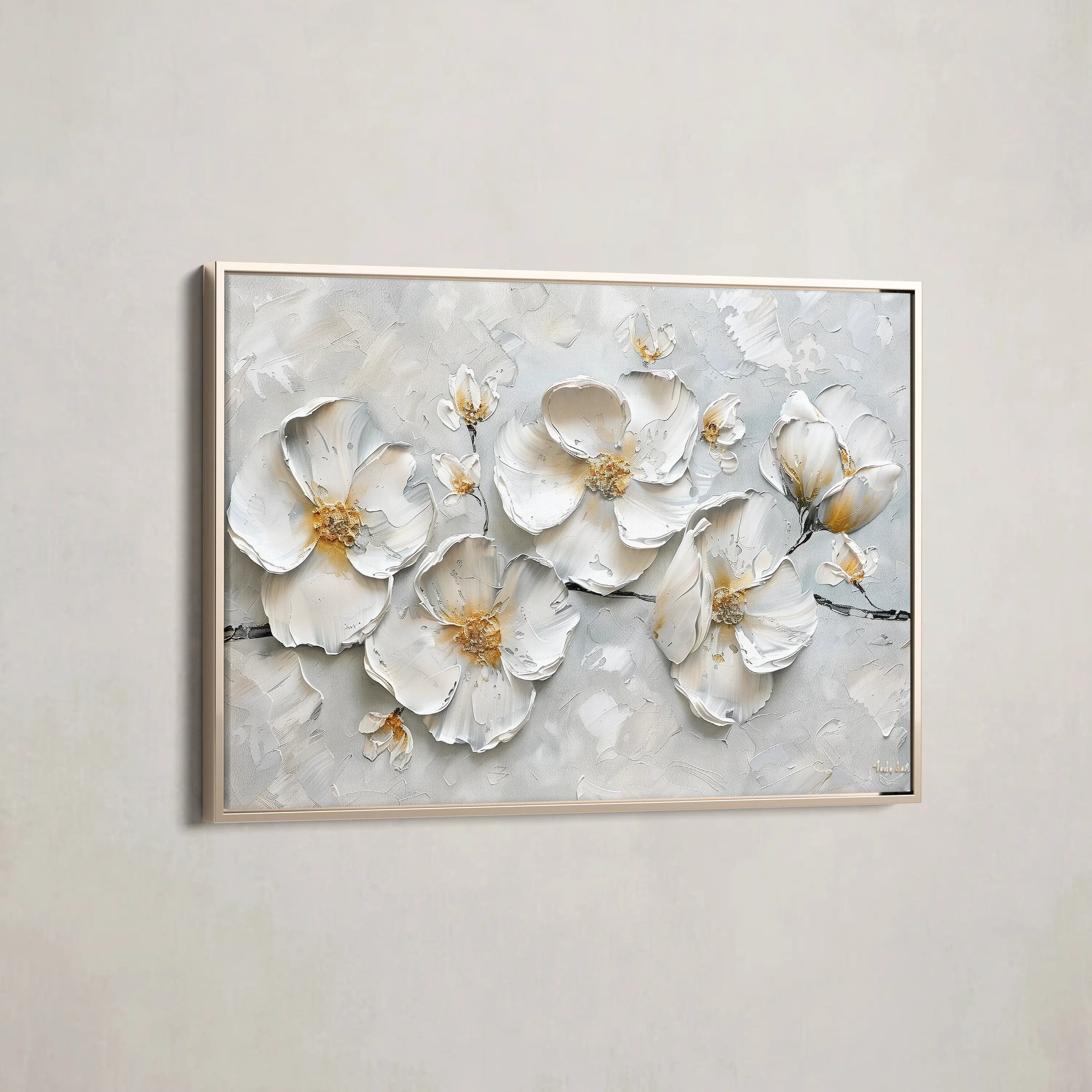 Floral Canvas Wall Art WAD659-F 90 x 60 cm / Stretched on hidden frame