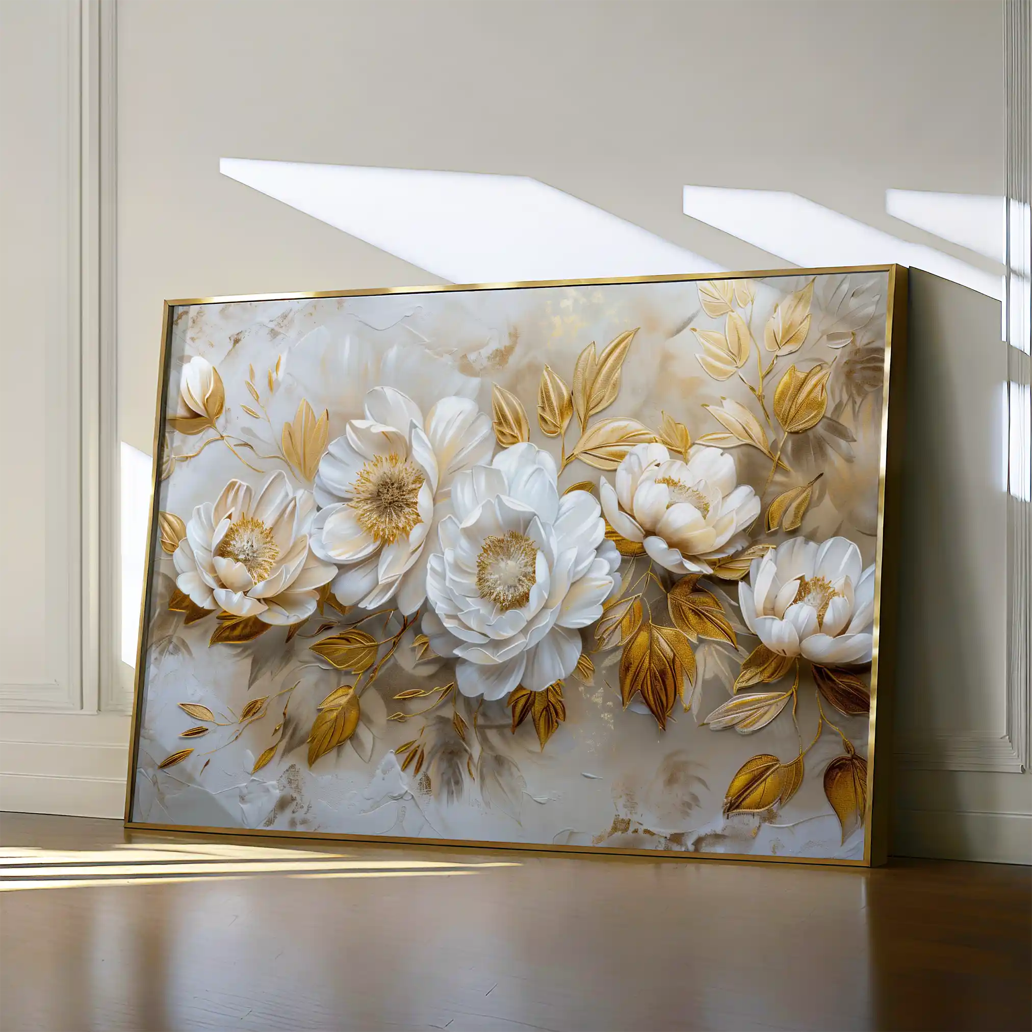 Floral Canvas Wall Art WAD660-F 90 x 60 cm / Stretched on hidden frame