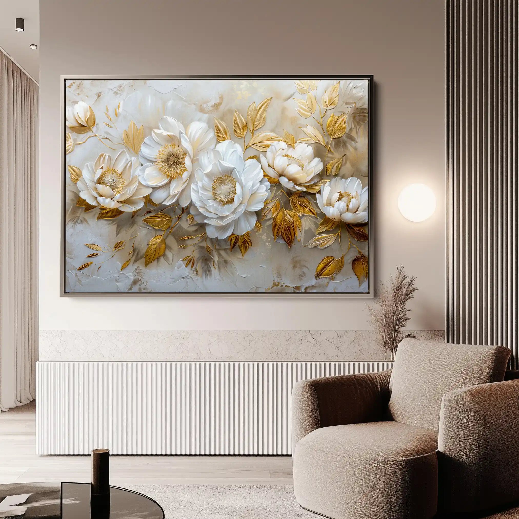 Floral Canvas Wall Art WAD660-F 90 x 60 cm / Stretched on hidden frame