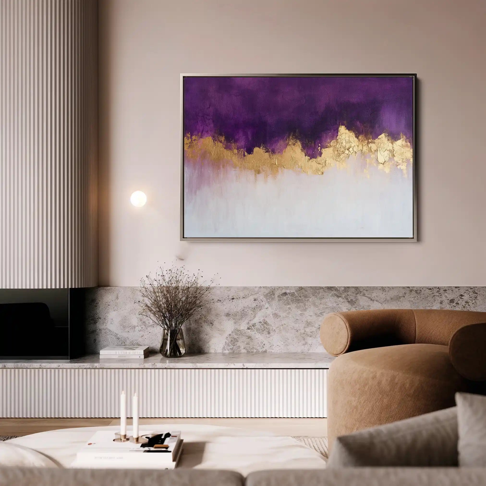 Abstract Canvas Wall Art WAD661-A 90 x 60 cm / Stretched on hidden frame