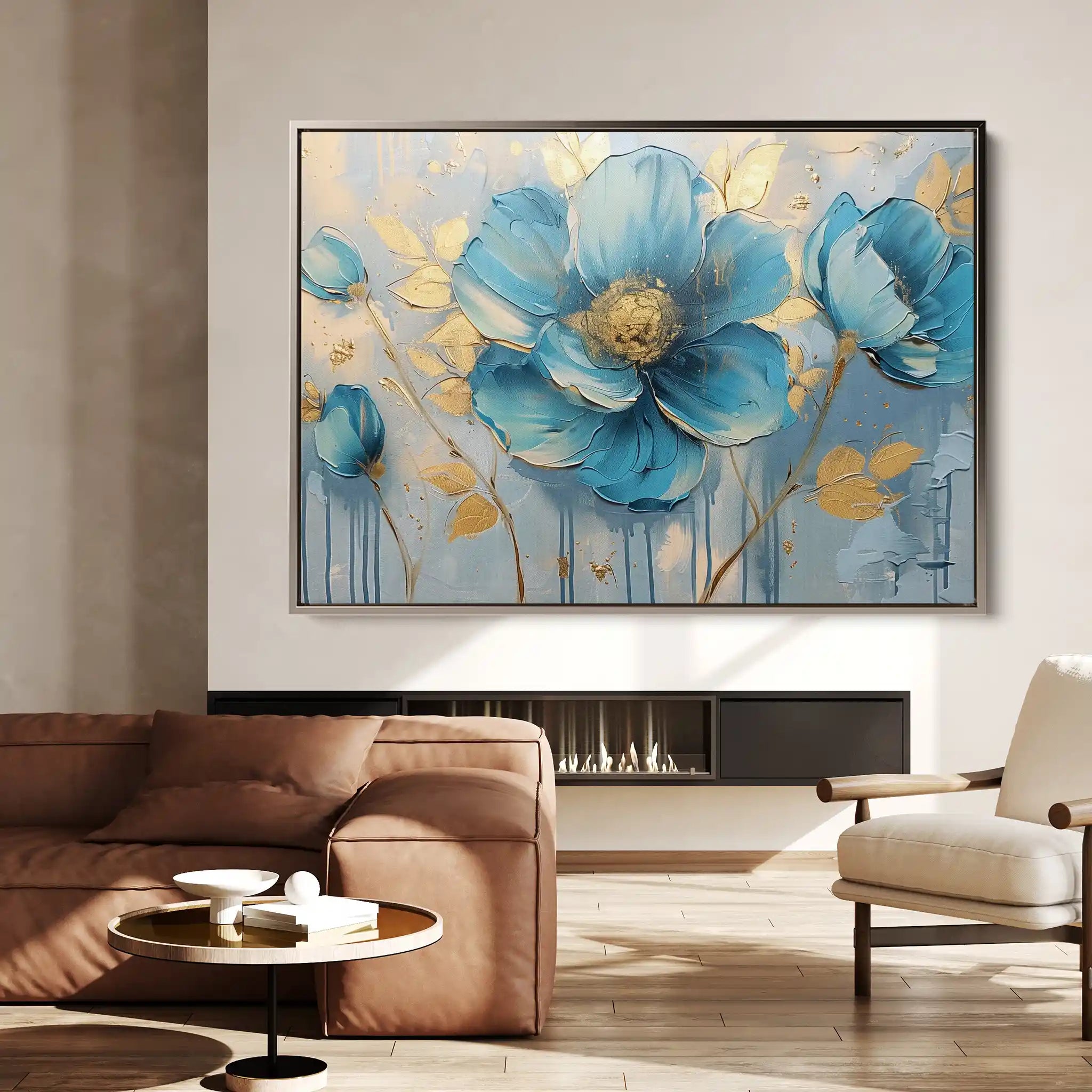 Floral Canvas Wall Art WAD661-F 90 x 60 cm / Stretched on hidden frame