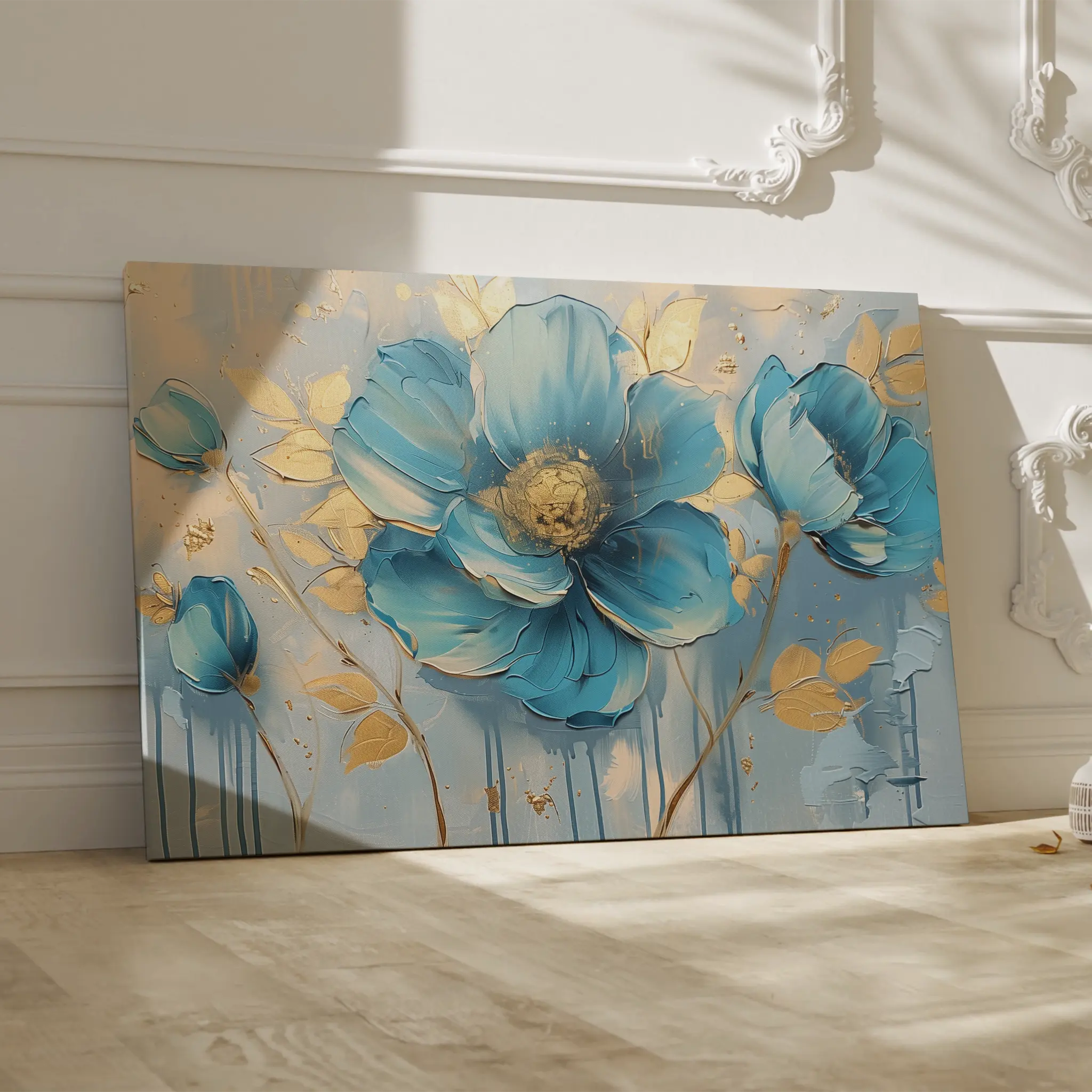 Floral Canvas Wall Art WAD661-F 90 x 60 cm / Stretched on hidden frame