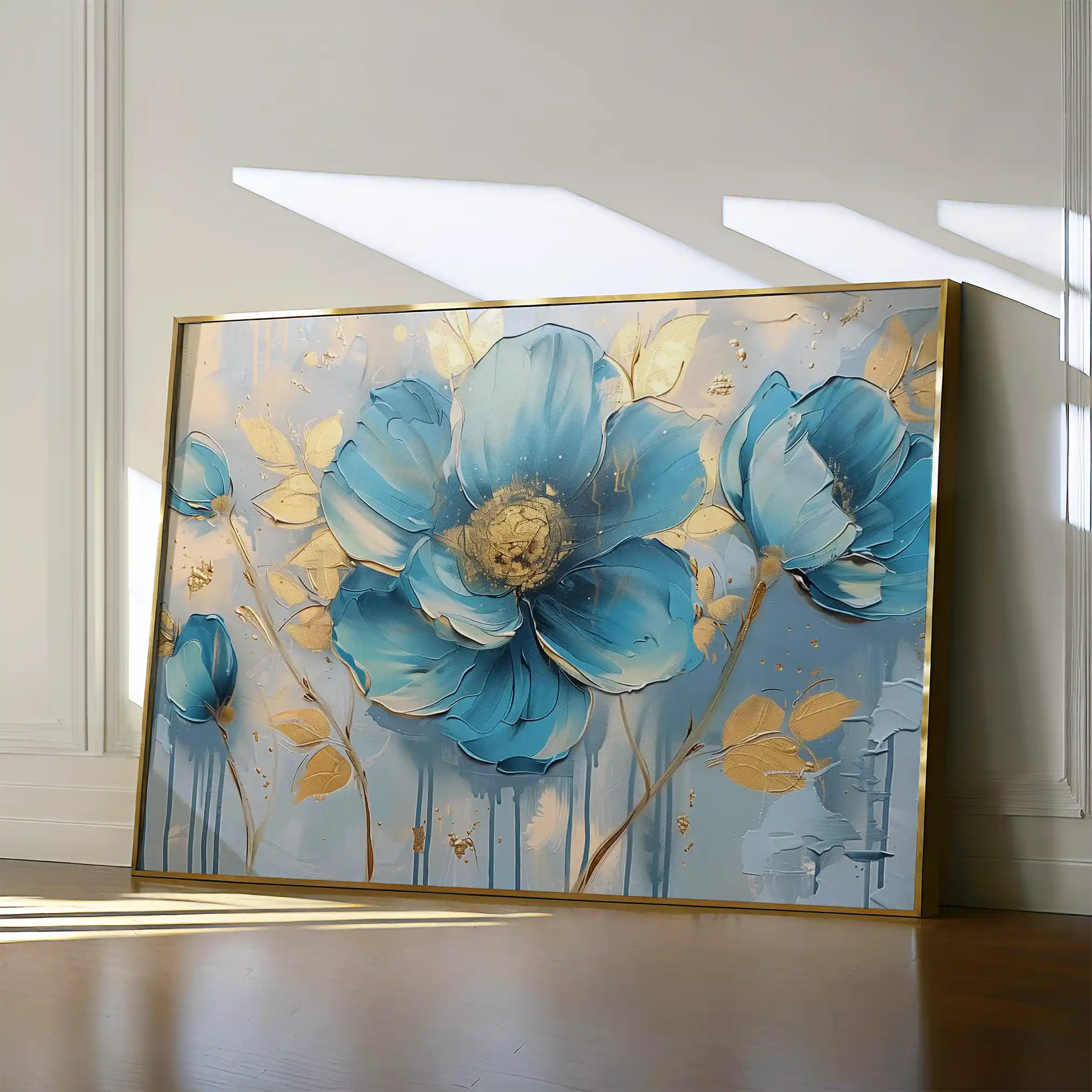 Floral Canvas Wall Art WAD661-F 90 x 60 cm / Stretched on hidden frame
