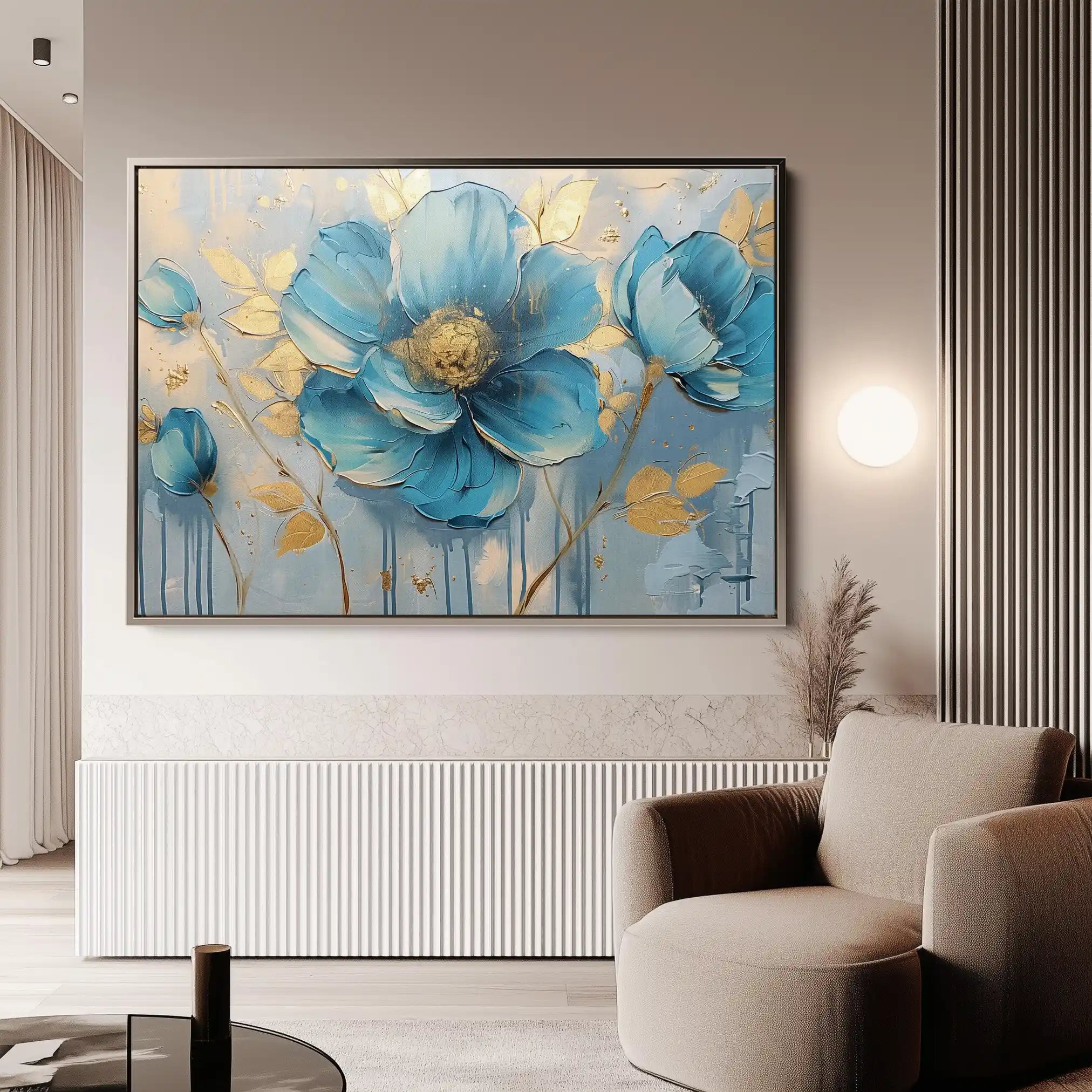 Floral Canvas Wall Art WAD661-F 90 x 60 cm / Stretched on hidden frame