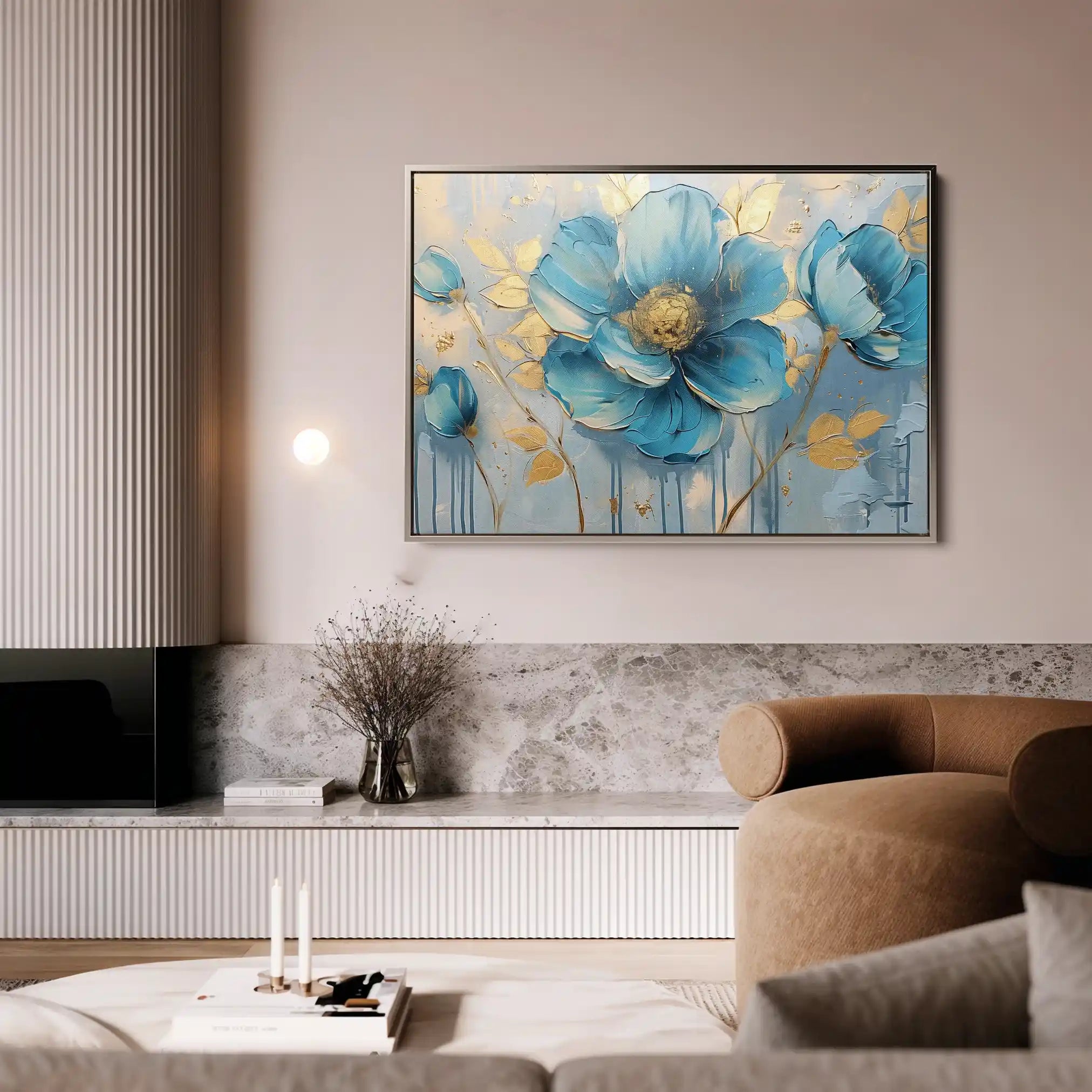 Floral Canvas Wall Art WAD661-F 90 x 60 cm / Stretched on hidden frame