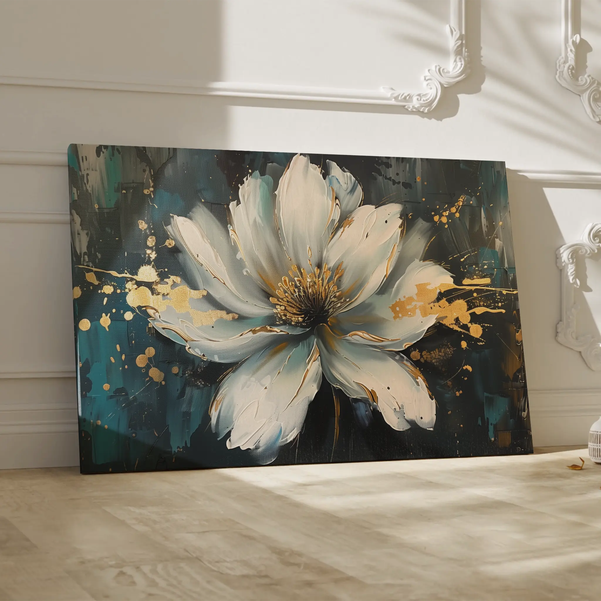 Floral Canvas Wall Art WAD662-F 90 x 60 cm / Stretched on hidden frame