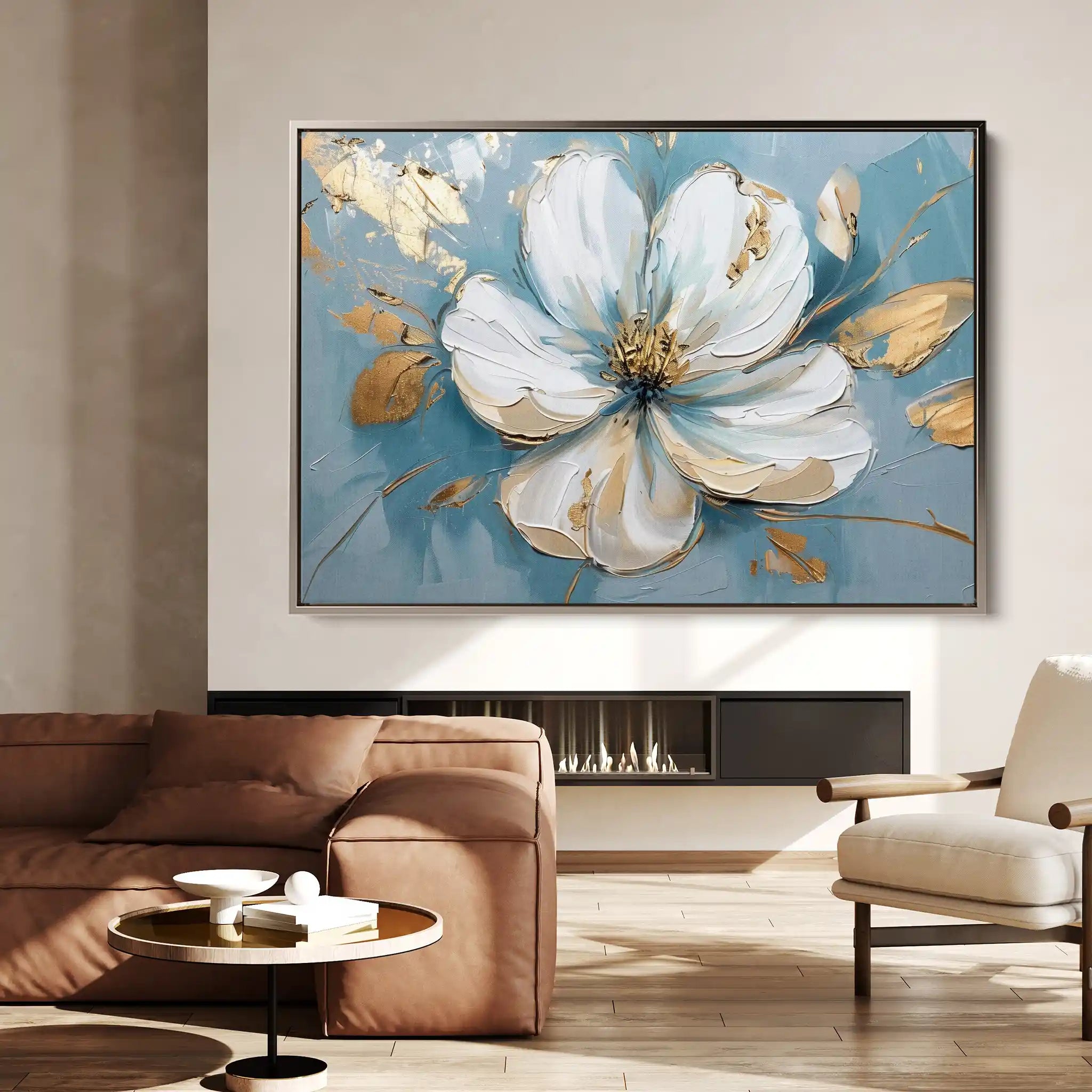 Floral Canvas Wall Art WAD664-F 90 x 60 cm / Stretched on hidden frame