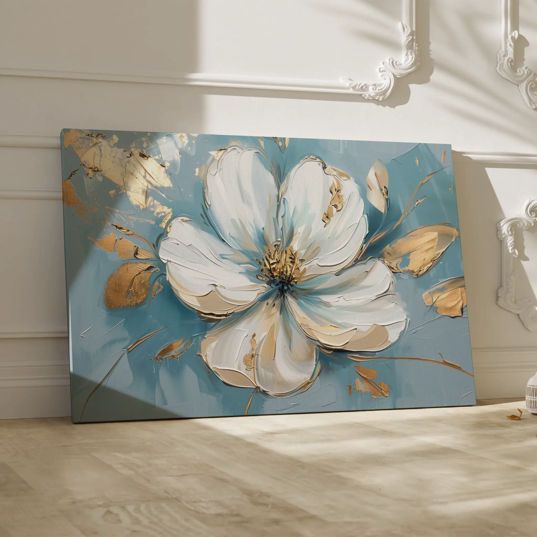 Floral Canvas Wall Art WAD664-F 90 x 60 cm / Stretched on hidden frame