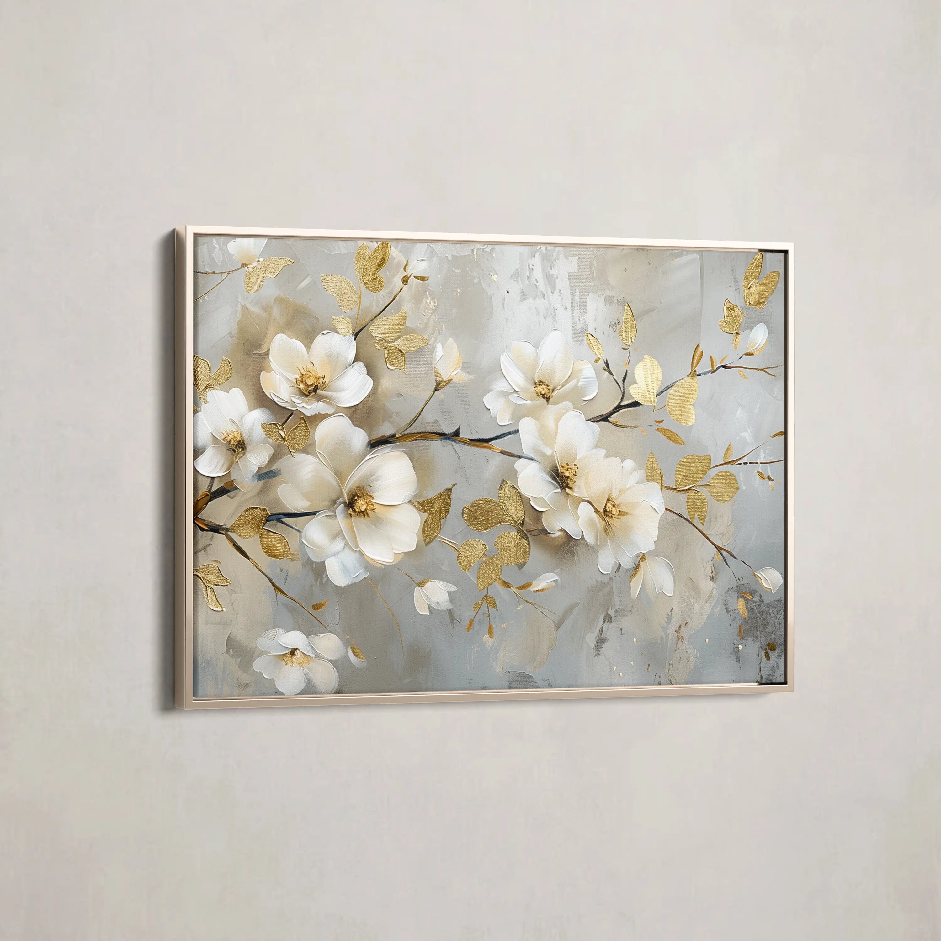 Floral Canvas Wall Art WAD665-F 90 x 60 cm / Stretched on hidden frame