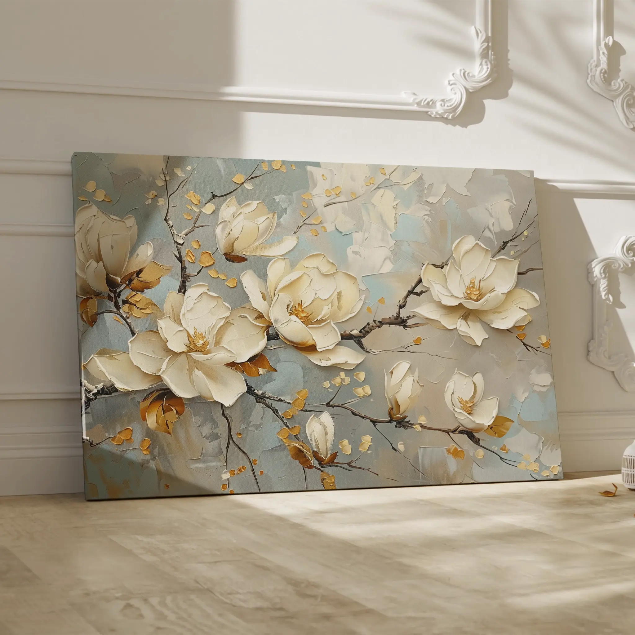 Floral Canvas Wall Art WAD666-F 90 x 60 cm / Stretched on hidden frame