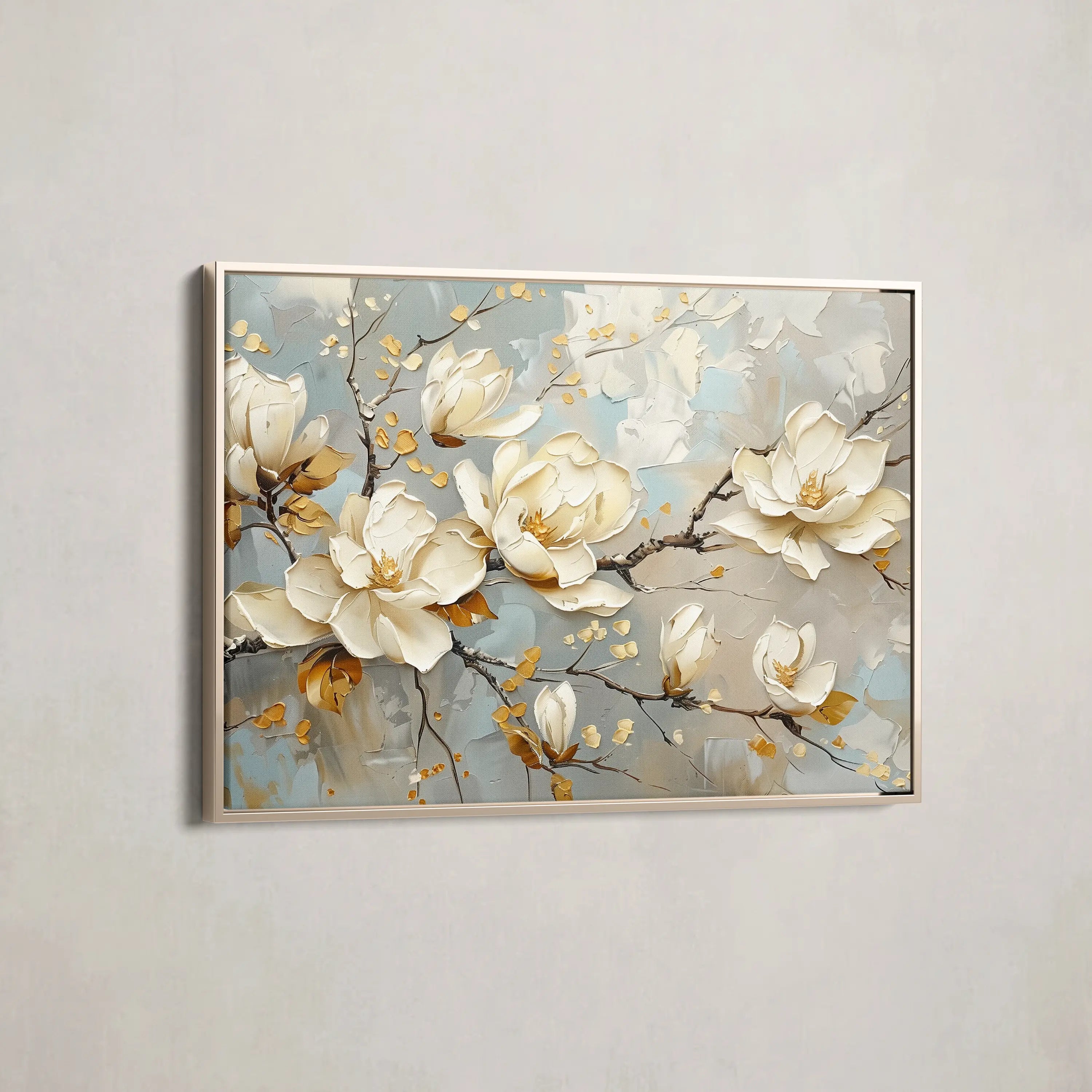 Floral Canvas Wall Art WAD666-F 90 x 60 cm / Stretched on hidden frame