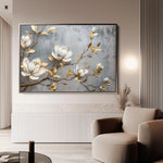 Floral Canvas Wall Art WAD667-F 90 x 60 cm / Stretched on hidden frame