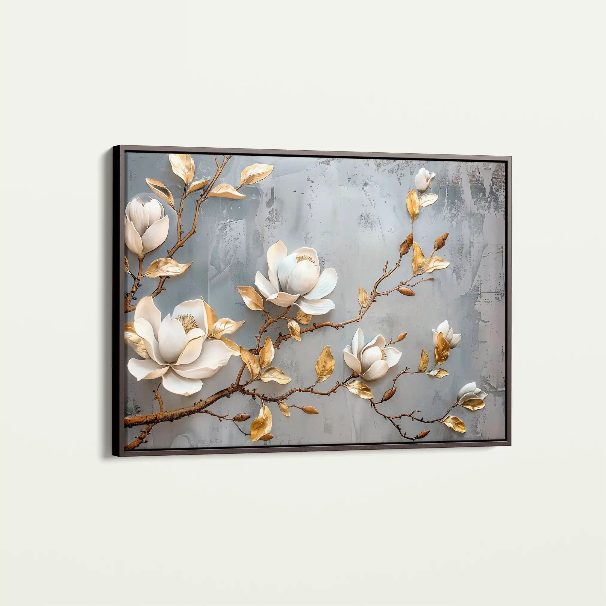 Floral Canvas Wall Art WAD667-F 90 x 60 cm / Stretched on hidden frame