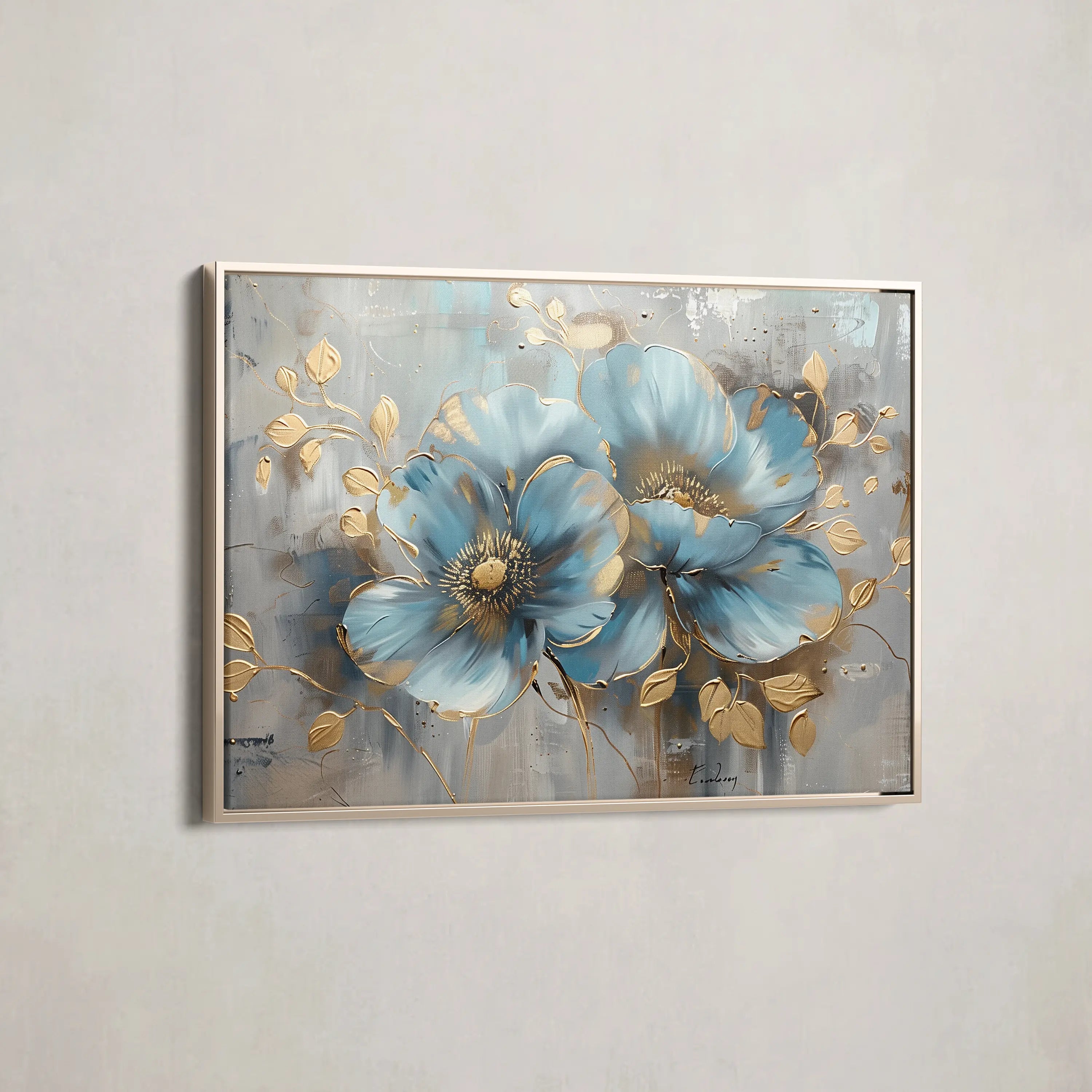 Floral Canvas Wall Art WAD668-F 90 x 60 cm / Stretched on hidden frame