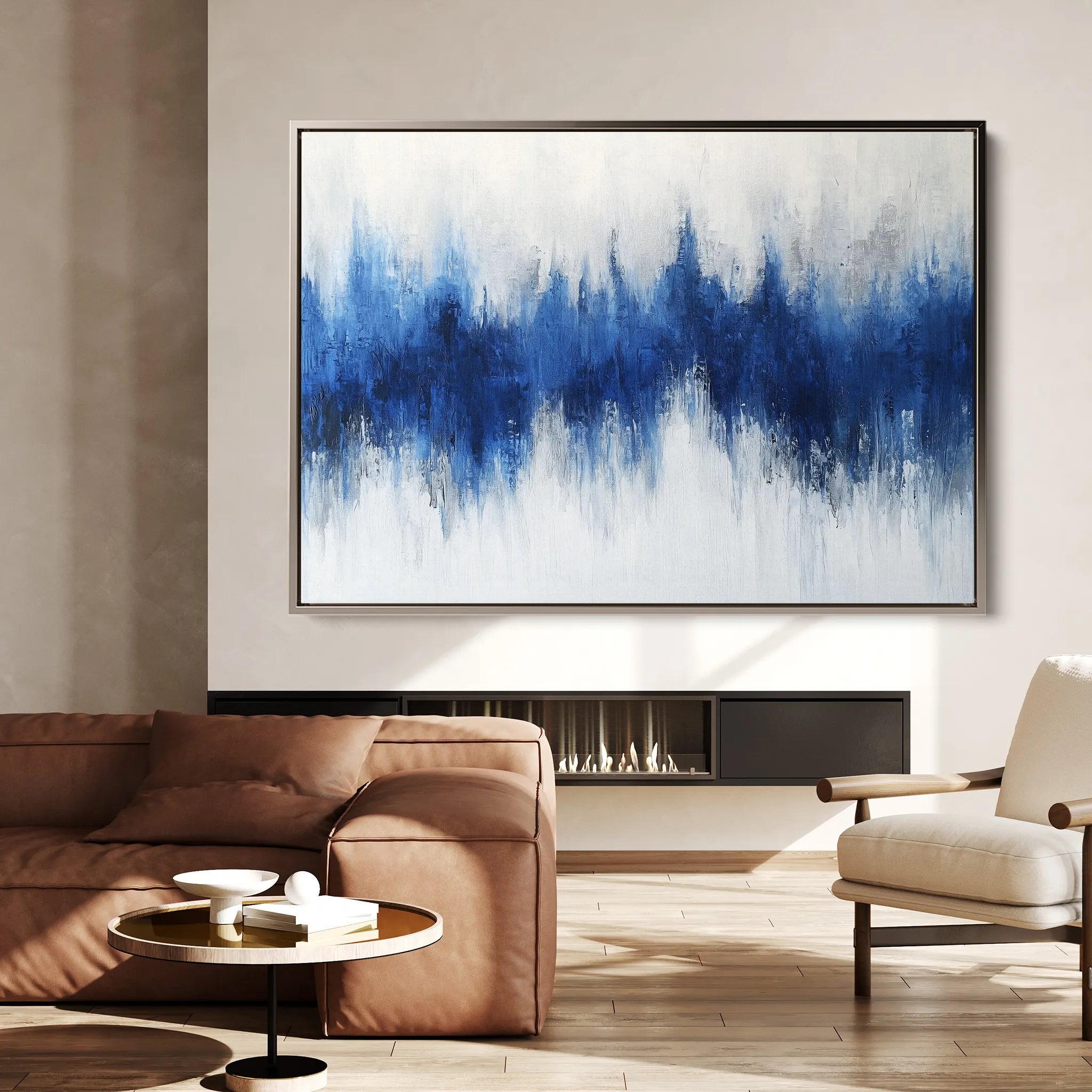 Abstract Canvas Wall Art WAD673-A 90 x 60 cm / Stretched on hidden frame