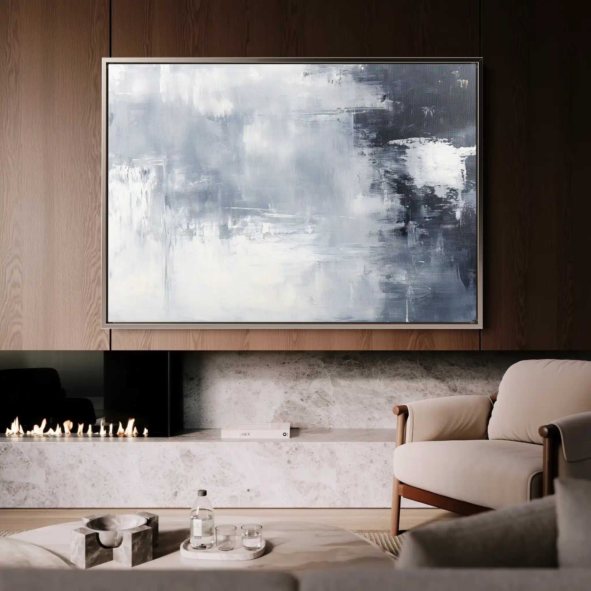 Abstract 675 Canvas Art 60 x 40 cm / Stretched on hidden frame