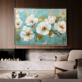 Floral Canvas Wall Art WAD675-F 90 x 60 cm / Stretched on hidden frame