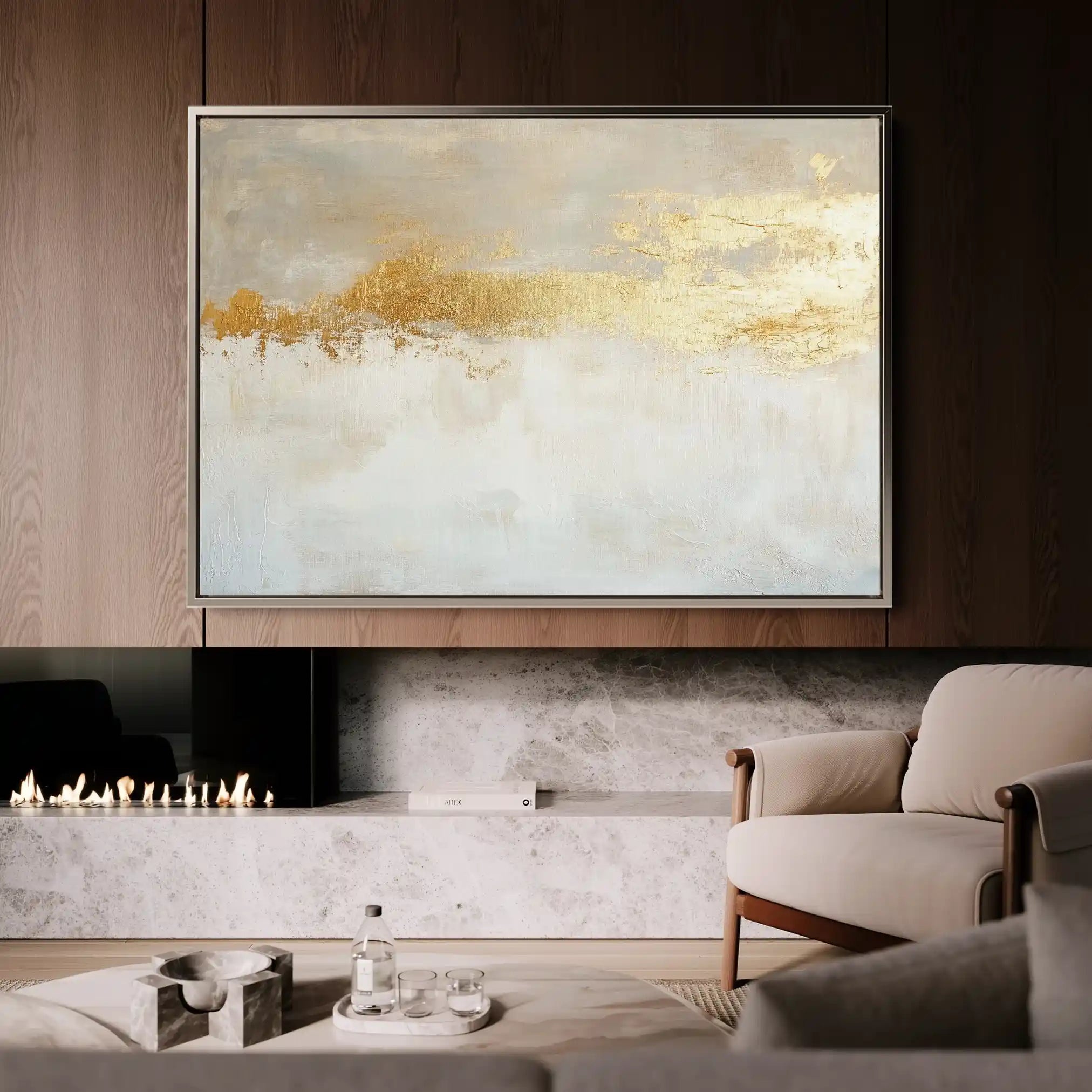 Abstract 676 Canvas Art 60 x 40 cm / Stretched on hidden frame