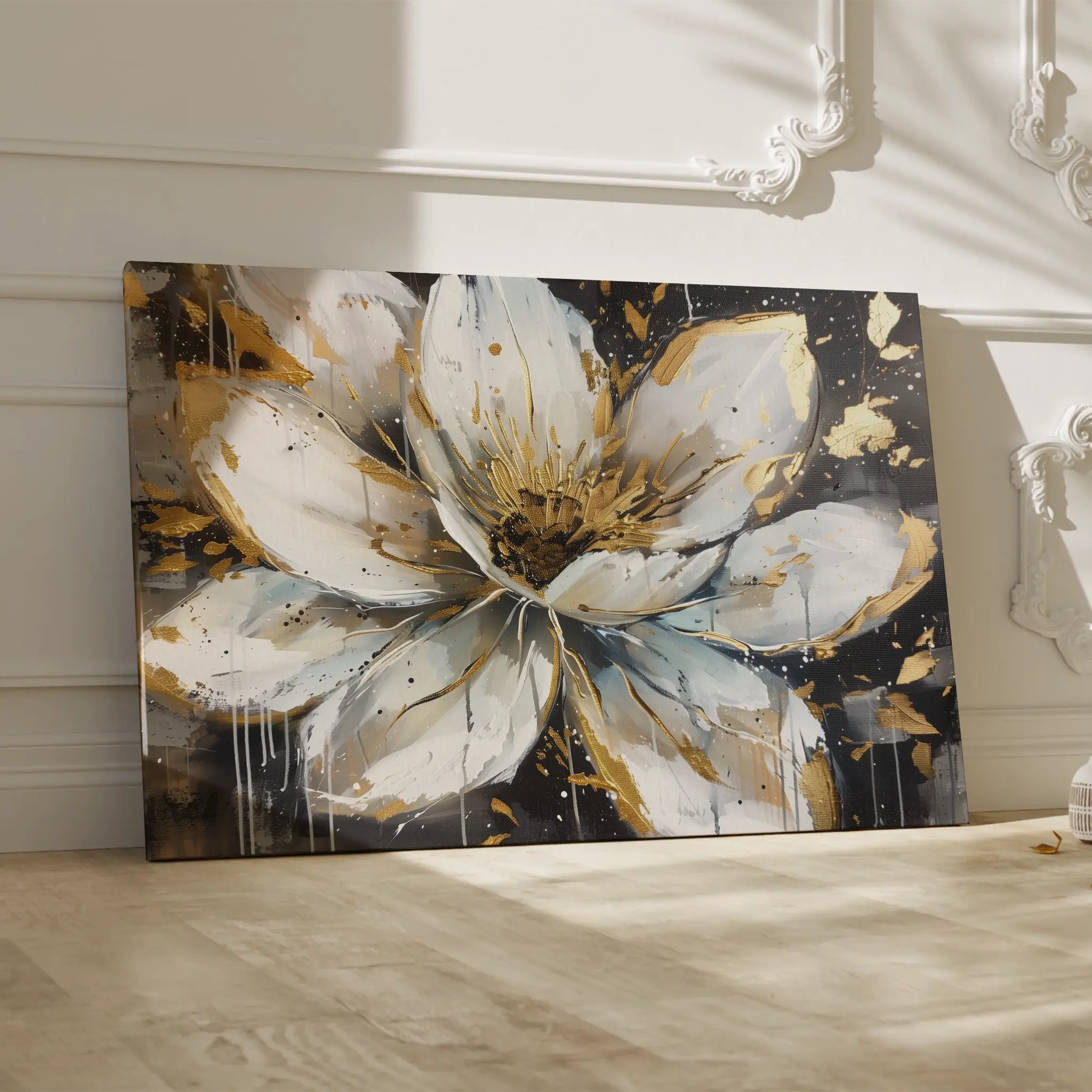 Floral Canvas Wall Art WAD676-F 90 x 60 cm / Stretched on hidden frame