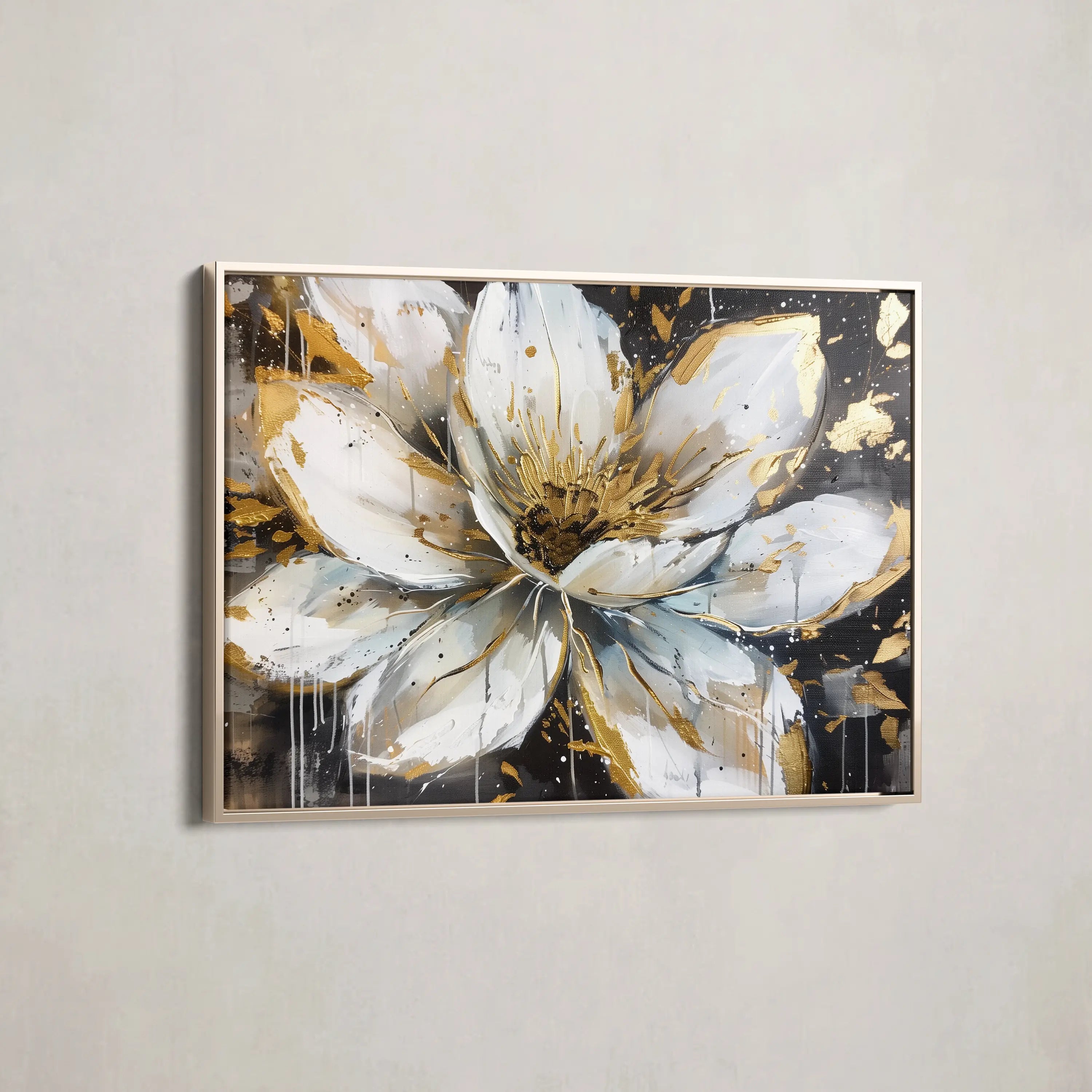 Floral Canvas Wall Art WAD676-F 90 x 60 cm / Stretched on hidden frame