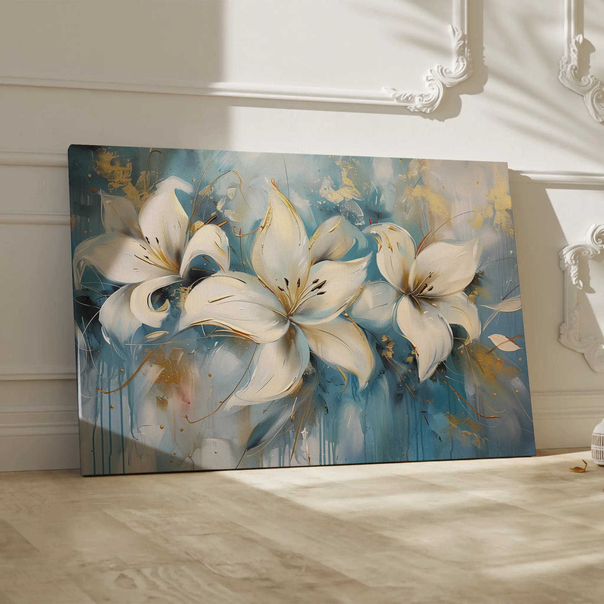 Floral Canvas Wall Art WAD678-F 90 x 60 cm / Stretched on hidden frame