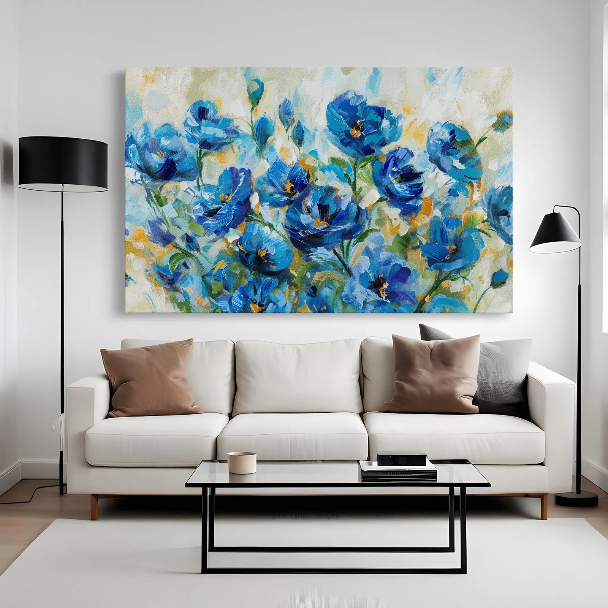 Floral Canvas Wall Art WAD680-F 90 x 60 cm / Stretched on hidden frame