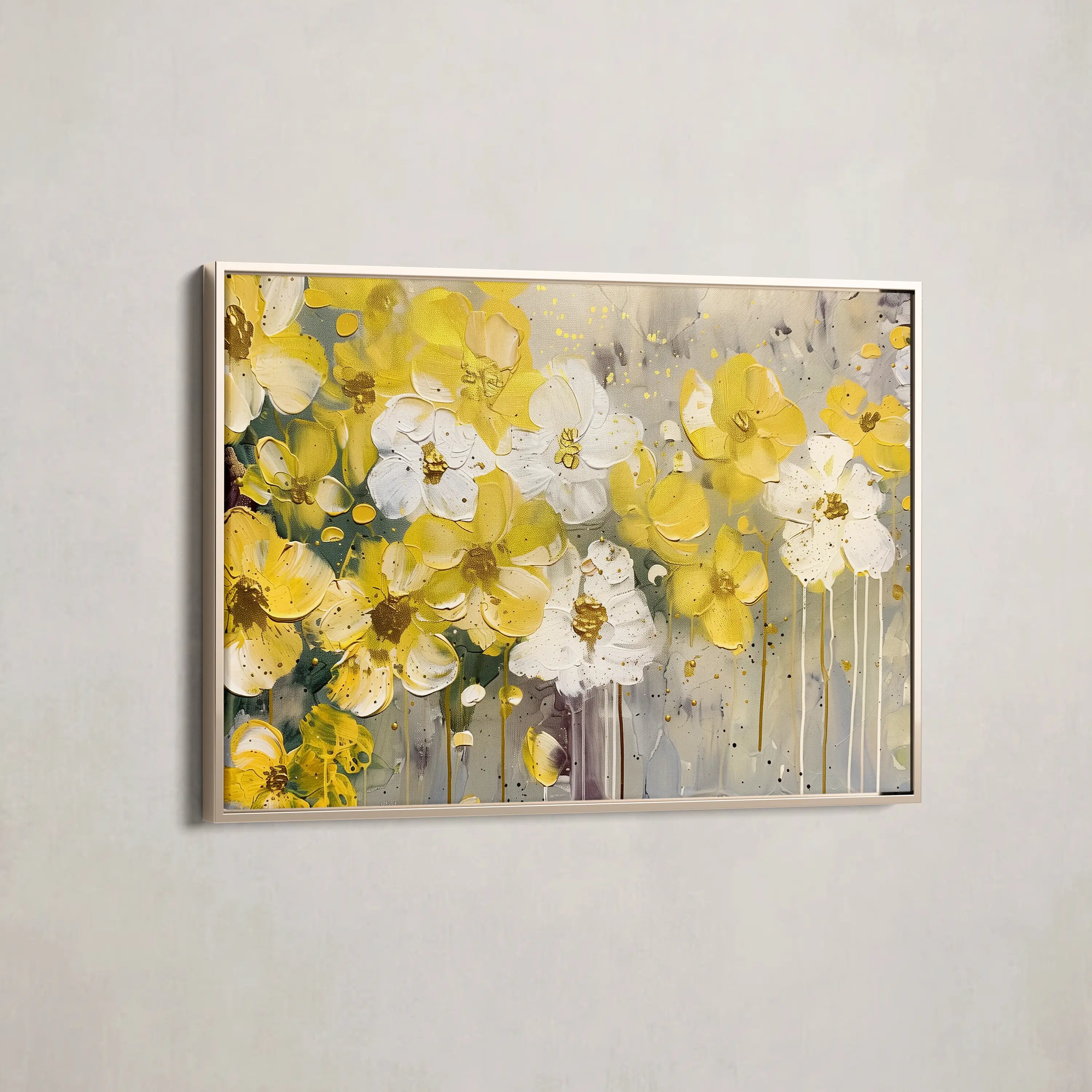 Floral Canvas Wall Art WAD681-F 90 x 60 cm / Stretched on hidden frame