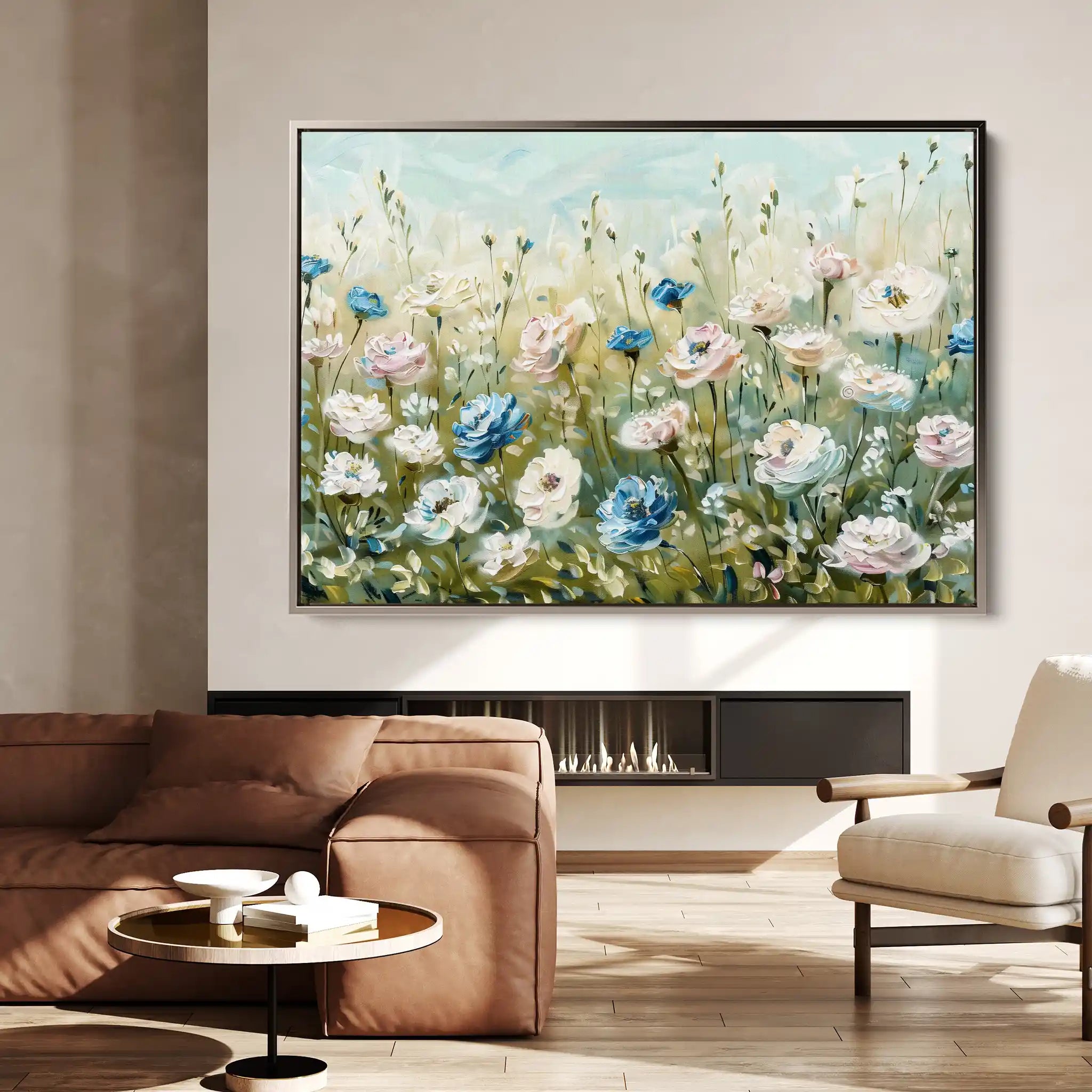Floral Canvas Wall Art WAD682-F 90 x 60 cm / Stretched on hidden frame