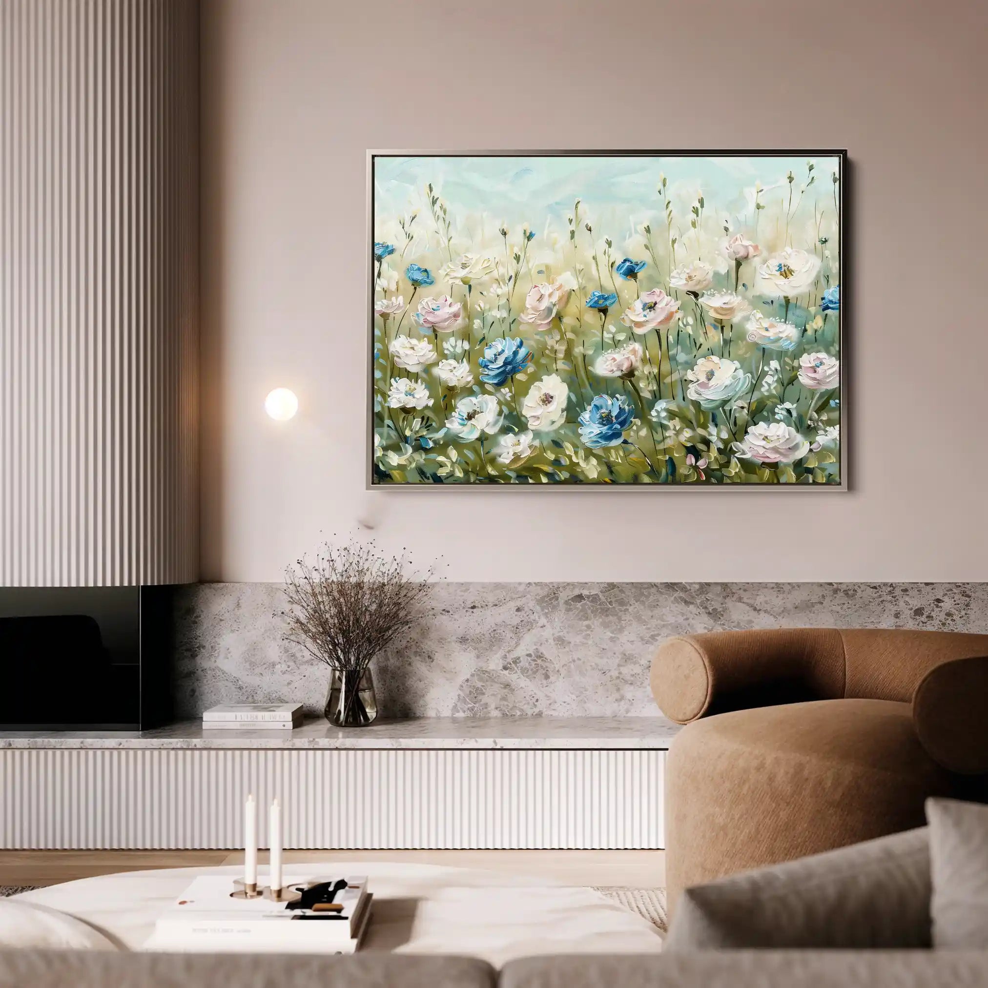 Floral Canvas Wall Art WAD682-F 90 x 60 cm / Stretched on hidden frame