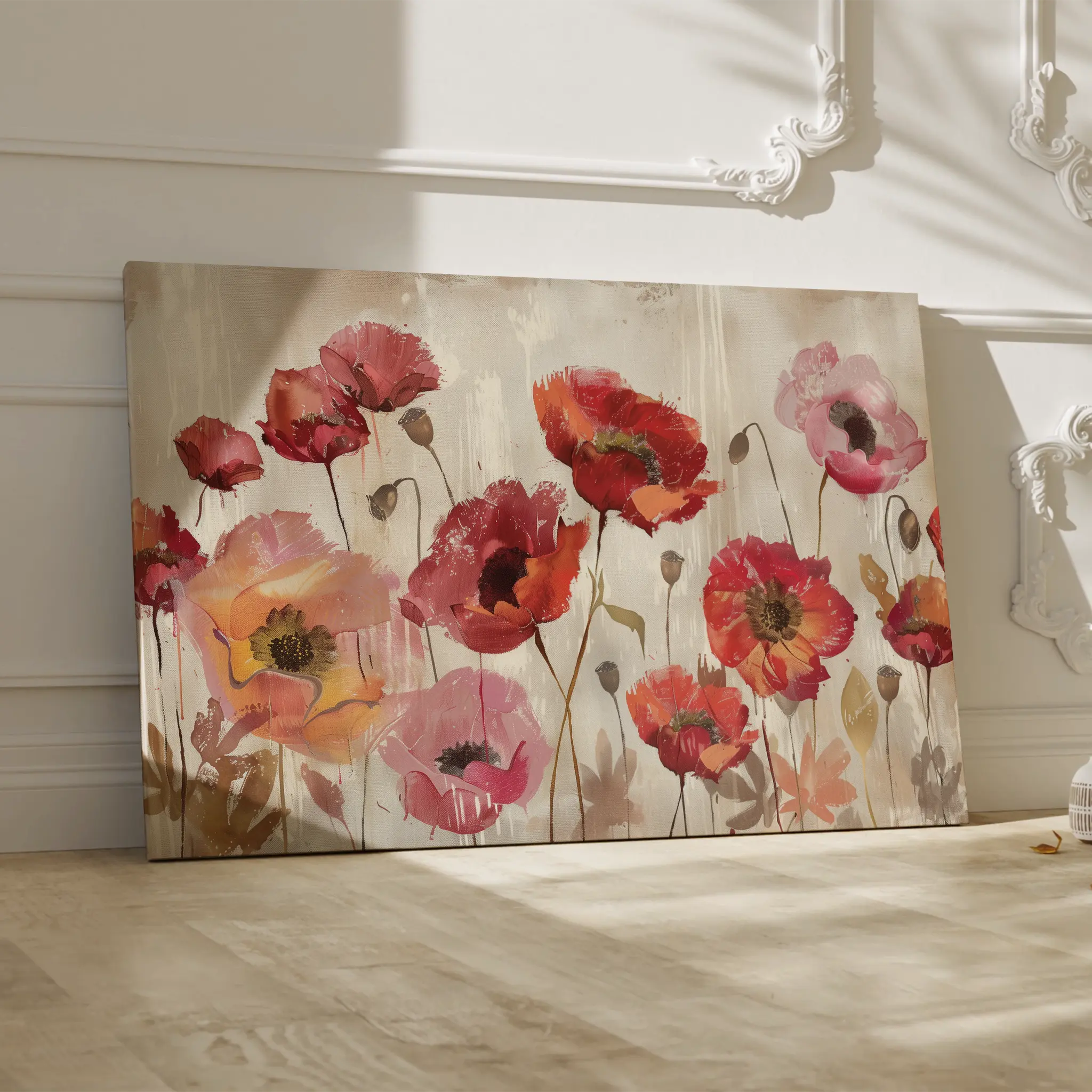 Floral Canvas Wall Art WAD684-F 90 x 60 cm / Stretched on hidden frame