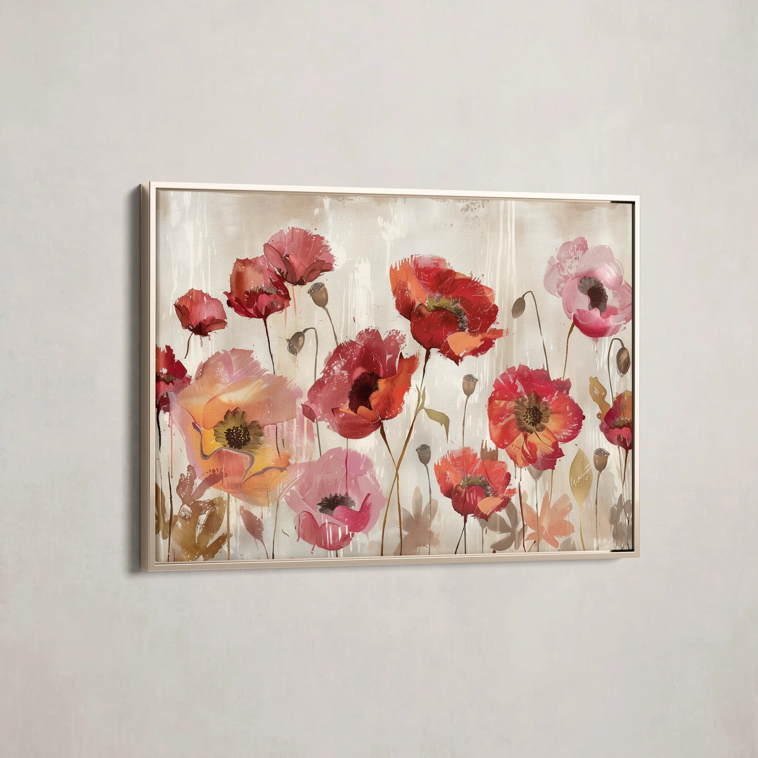 Floral Canvas Wall Art WAD684-F 90 x 60 cm / Stretched on hidden frame