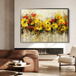 Floral Canvas Wall Art WAD685-F 90 x 60 cm / Stretched on hidden frame