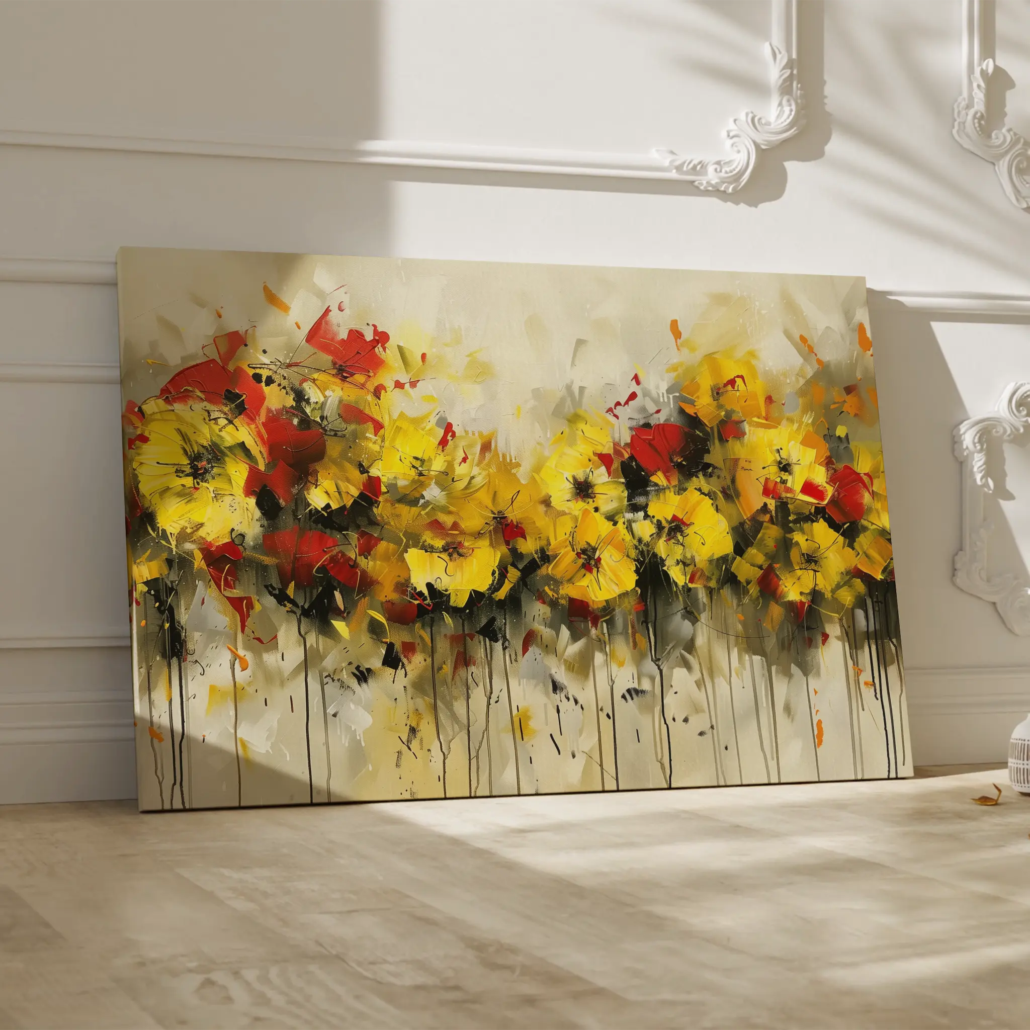 Floral Canvas Wall Art WAD685-F 90 x 60 cm / Stretched on hidden frame