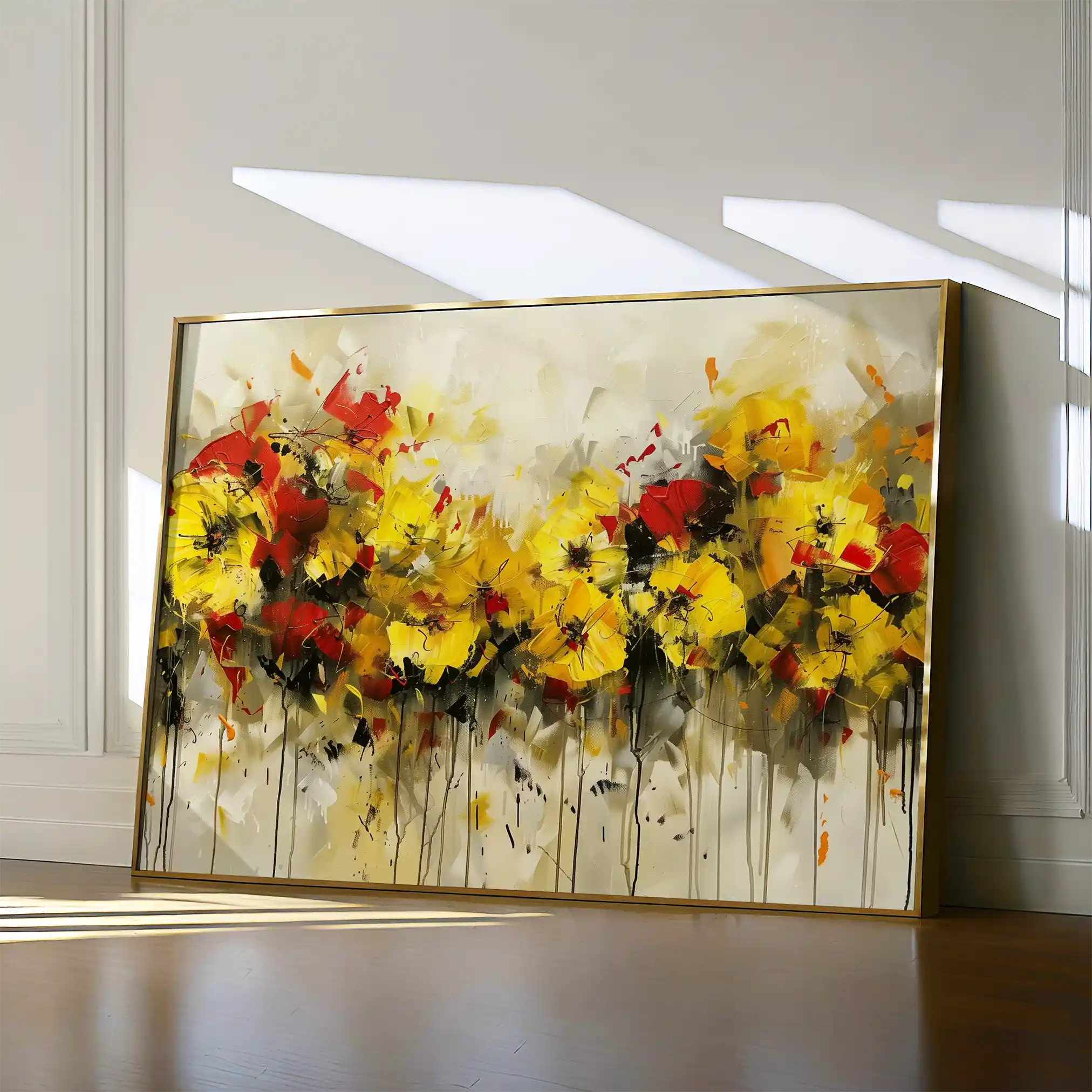 Floral Canvas Wall Art WAD685-F 90 x 60 cm / Stretched on hidden frame
