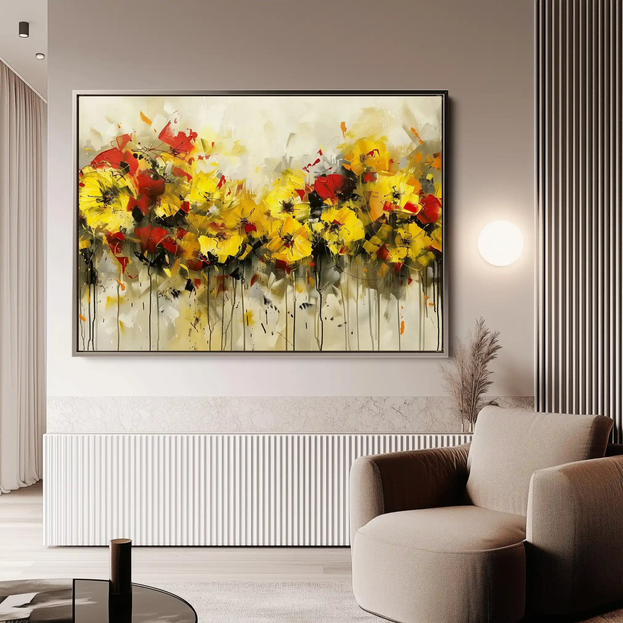 Floral Canvas Wall Art WAD685-F 90 x 60 cm / Stretched on hidden frame
