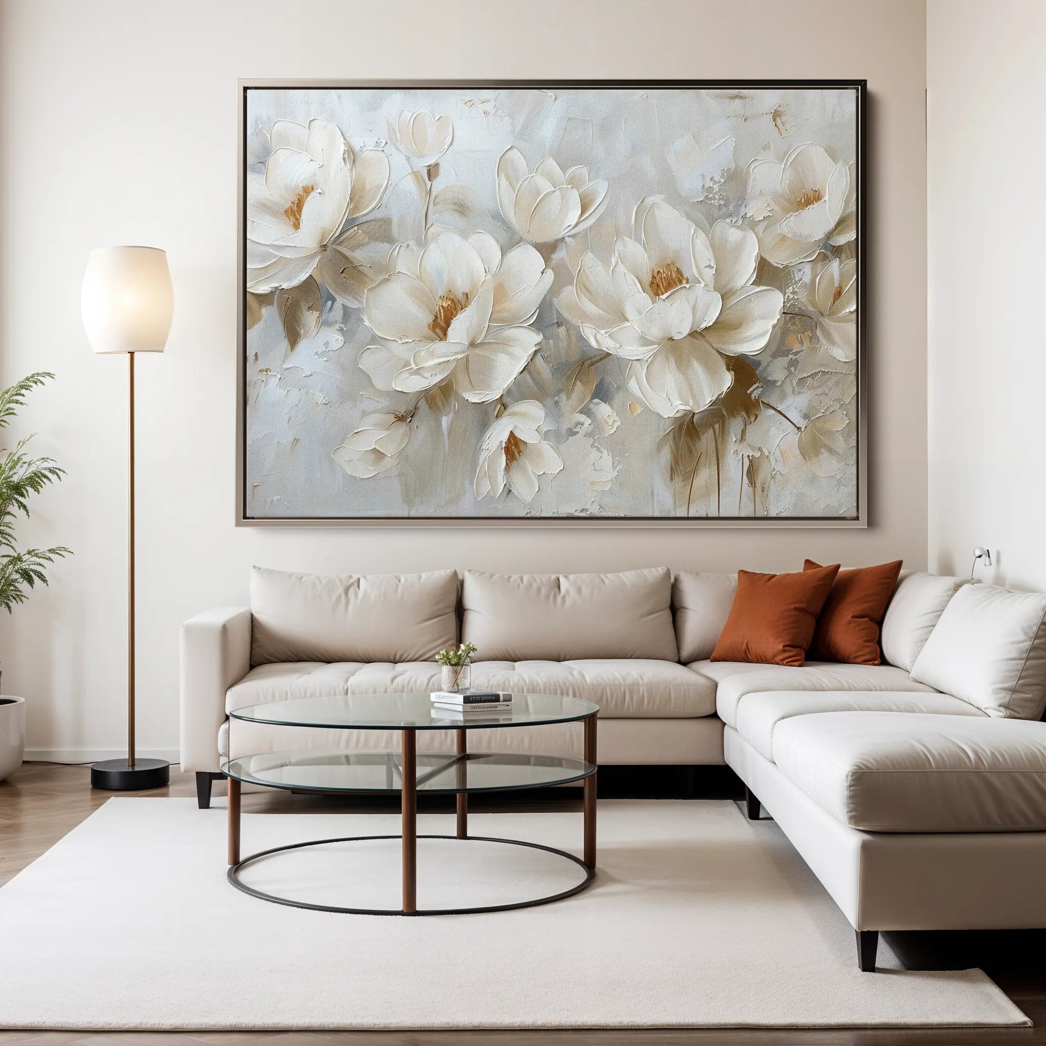 Floral Canvas Wall Art WAD686-F 90 x 60 cm / Stretched on hidden frame