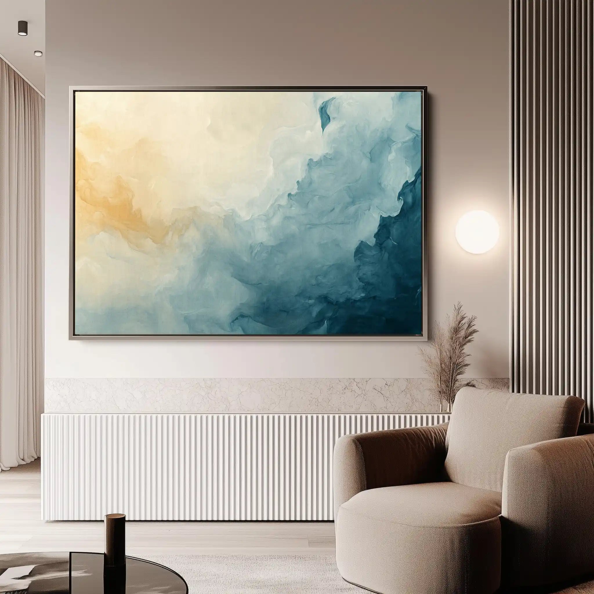Abstract Canvas Wall Art WAD687-A 90 x 60 cm / Stretched on hidden frame