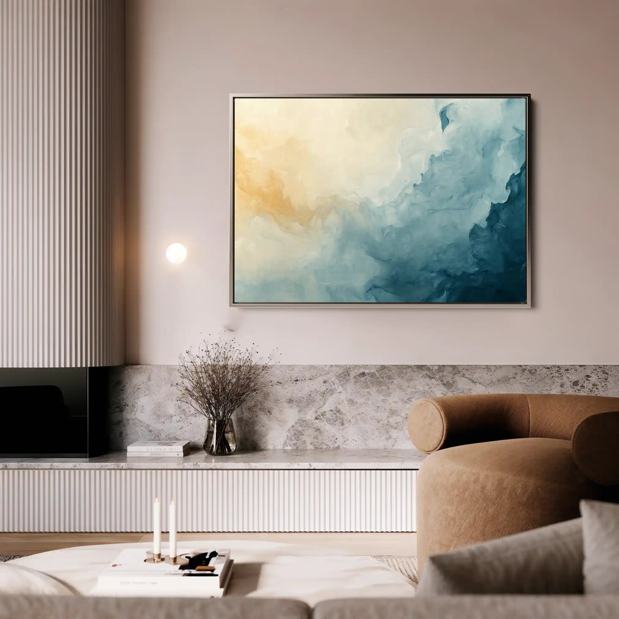 Abstract Canvas Wall Art WAD687-A 90 x 60 cm / Stretched on hidden frame